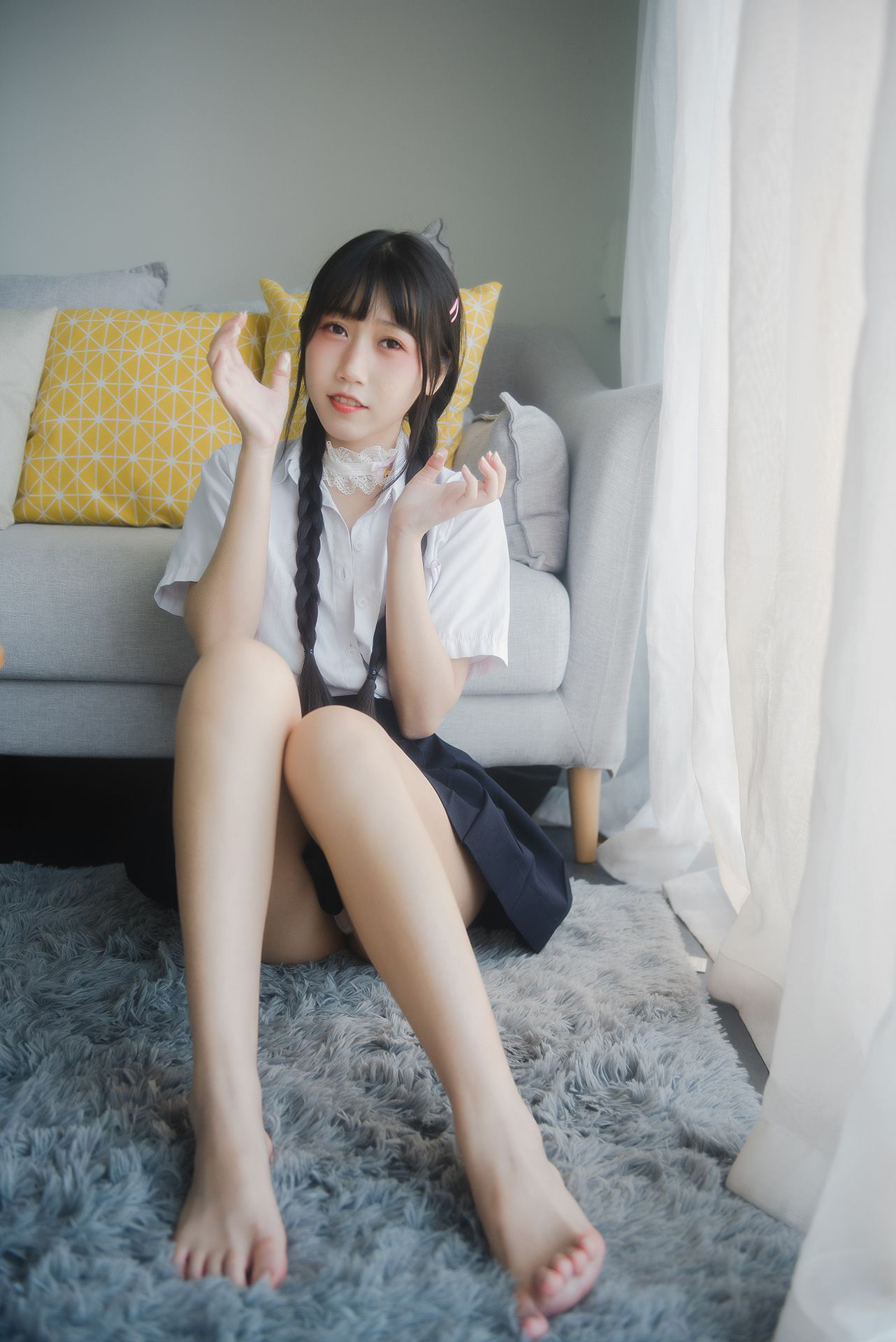 [网红COSER写真] 微博人气Coser不呆猫 - 奶油少女
