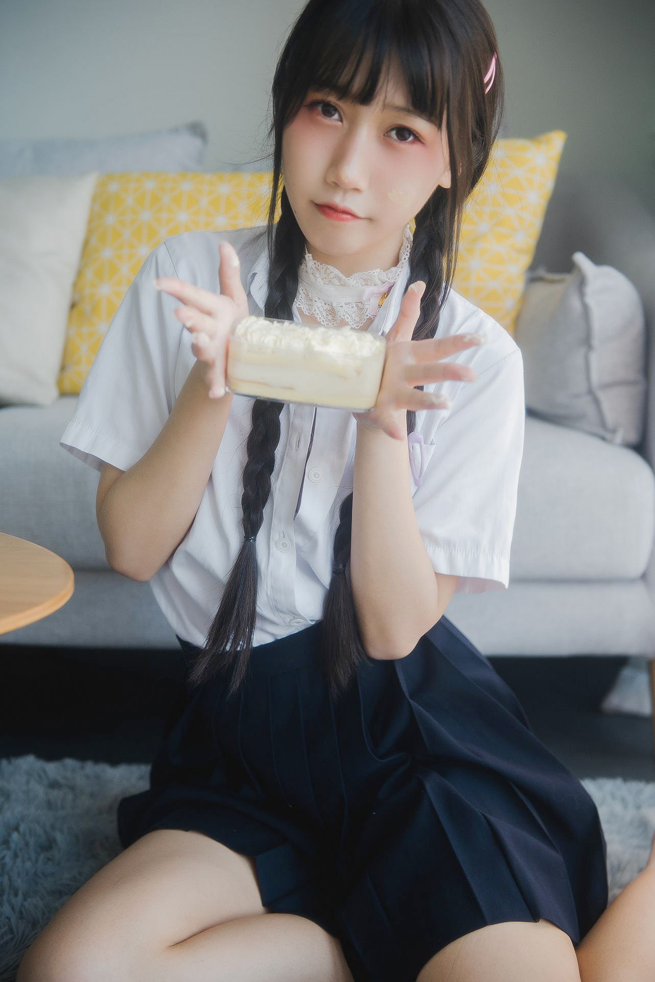 [网红COSER写真] 微博人气Coser不呆猫 - 奶油少女