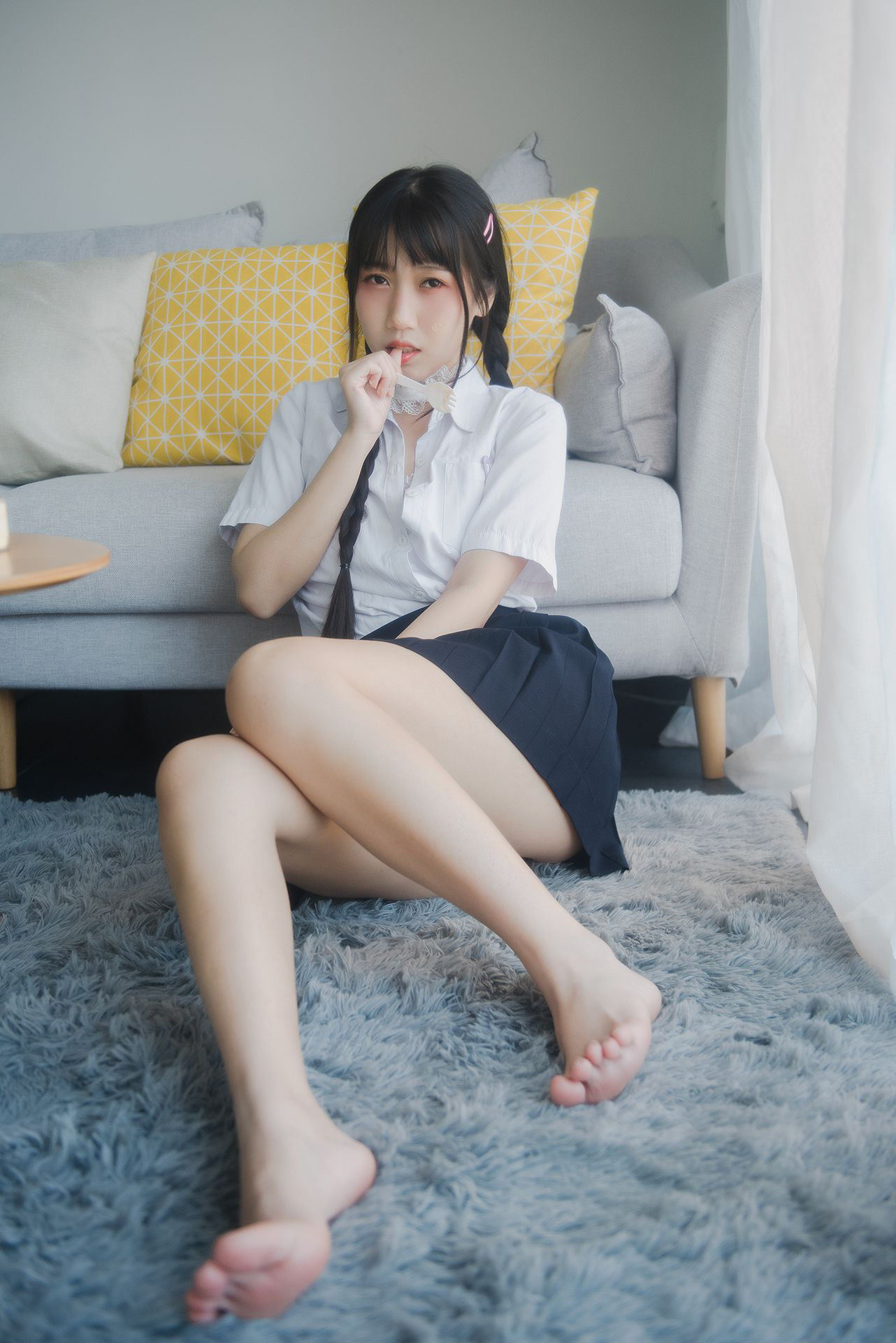 [网红COSER写真] 微博人气Coser不呆猫 - 奶油少女