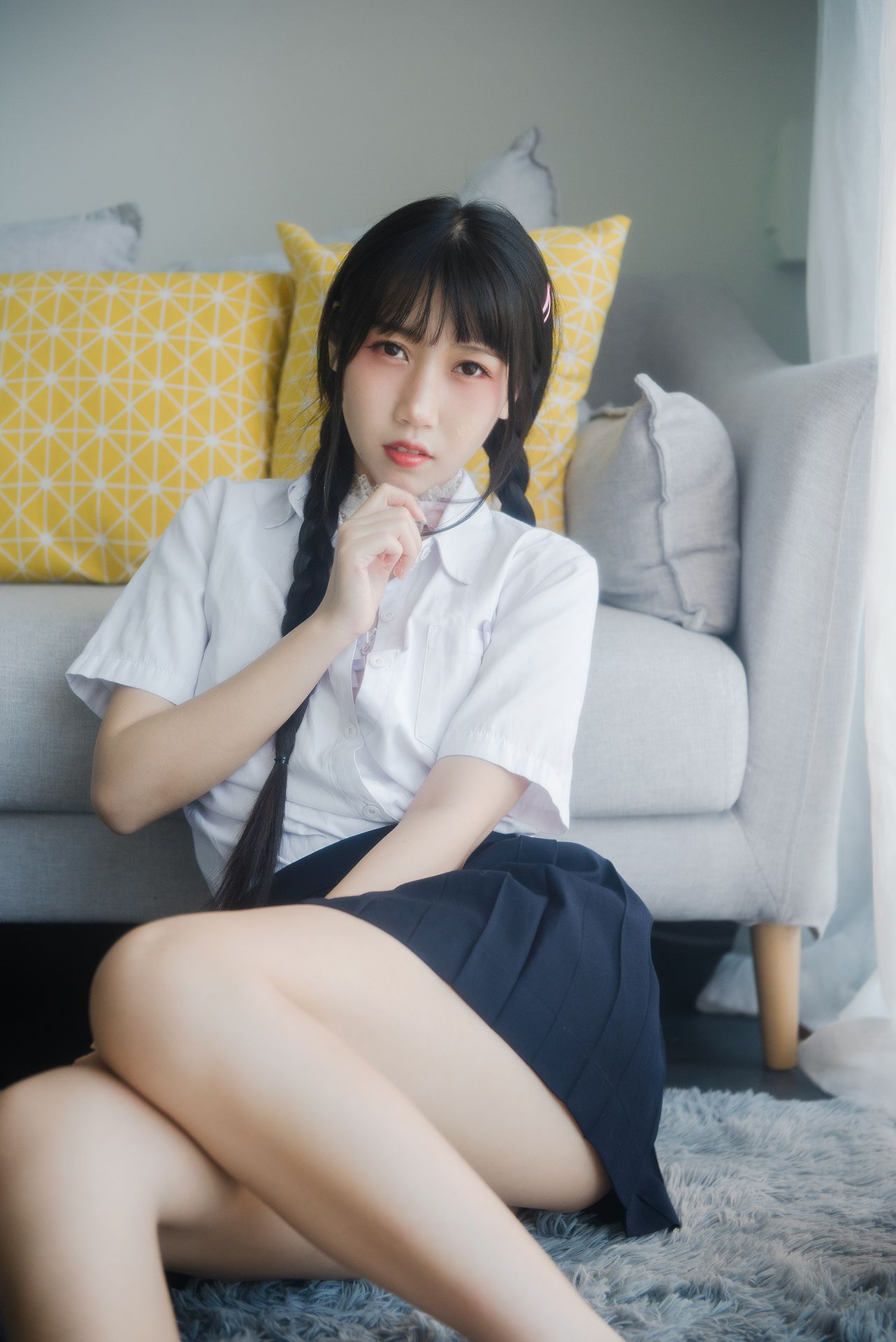 [网红COSER写真] 微博人气Coser不呆猫 - 奶油少女