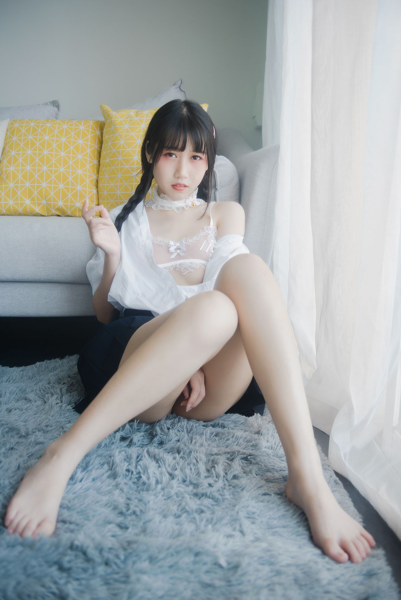 [网红COSER写真] 微博人气Coser不呆猫 - 奶油少女