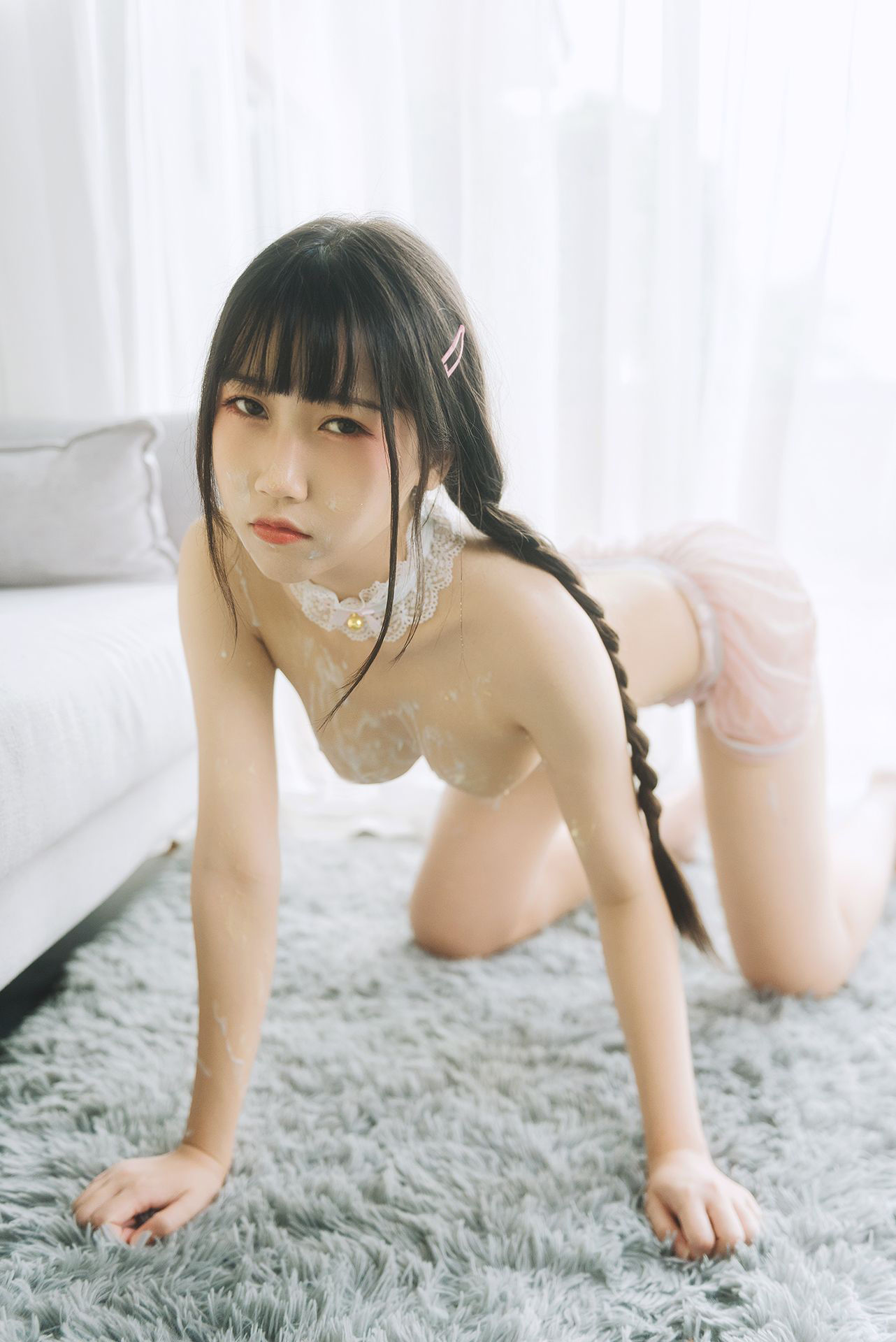 [网红COSER写真] 微博人气Coser不呆猫 - 奶油少女