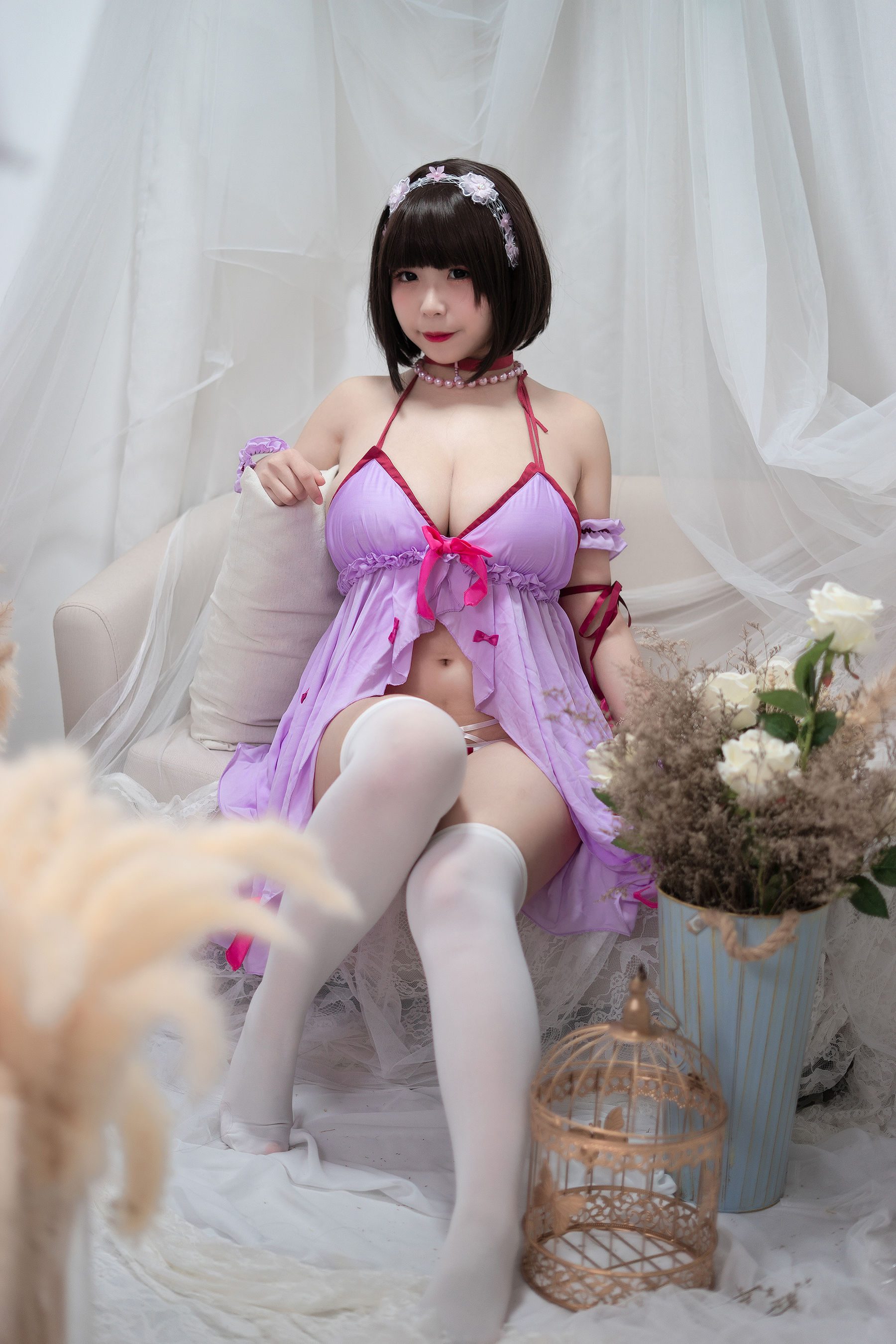 [网红COSER写真] 自闭颜球球(无颜小天使wy) - 加藤惠