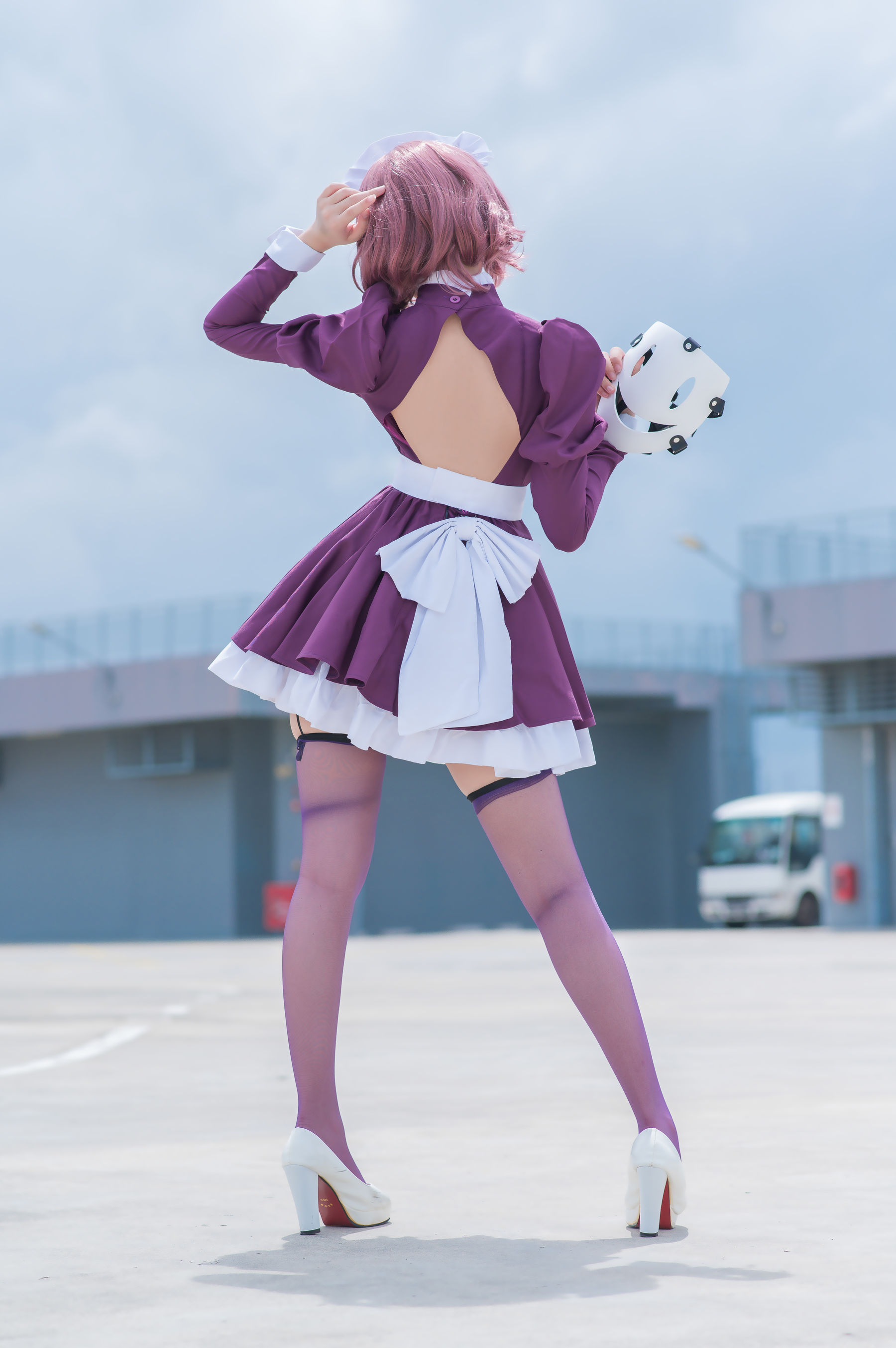 [网红COSER写真] 花リリ(Plant Lily) - Maid Mask