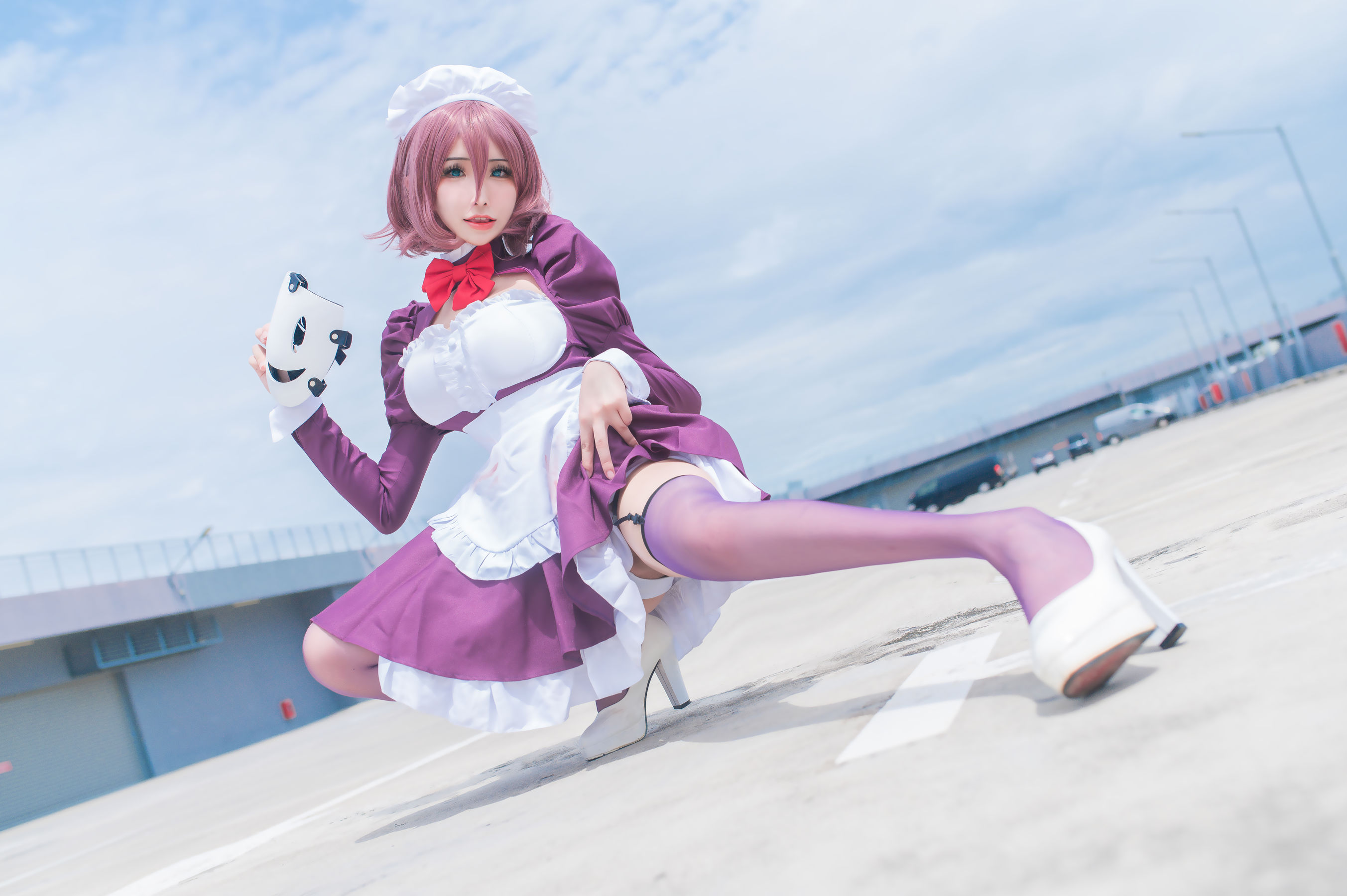 [网红COSER写真] 花リリ(Plant Lily) - Maid Mask