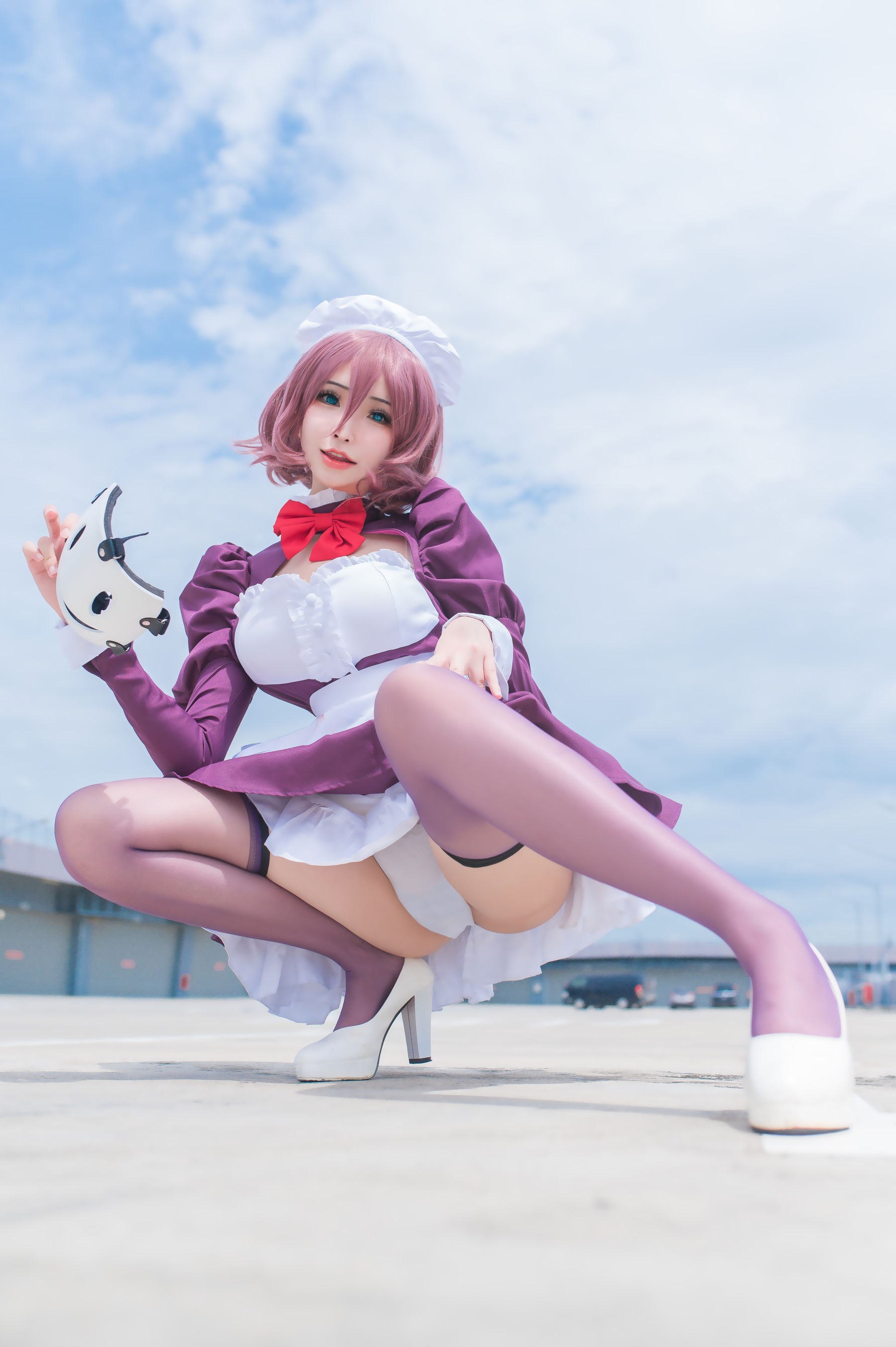 [网红COSER写真] 花リリ(Plant Lily) - Maid Mask