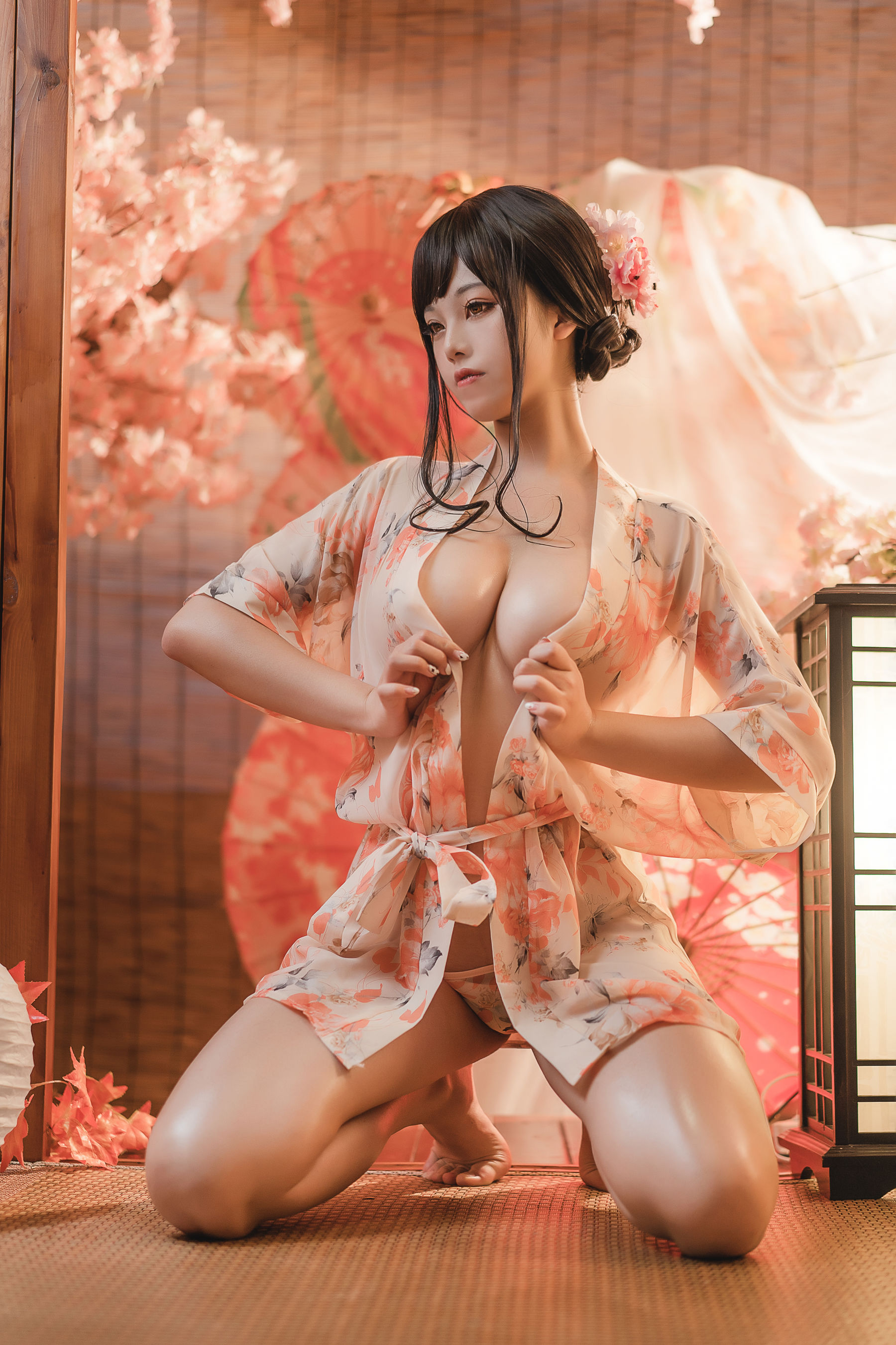 [网红COSER写真] 萌系小姐姐蜜汁猫裘 - 浴娘2