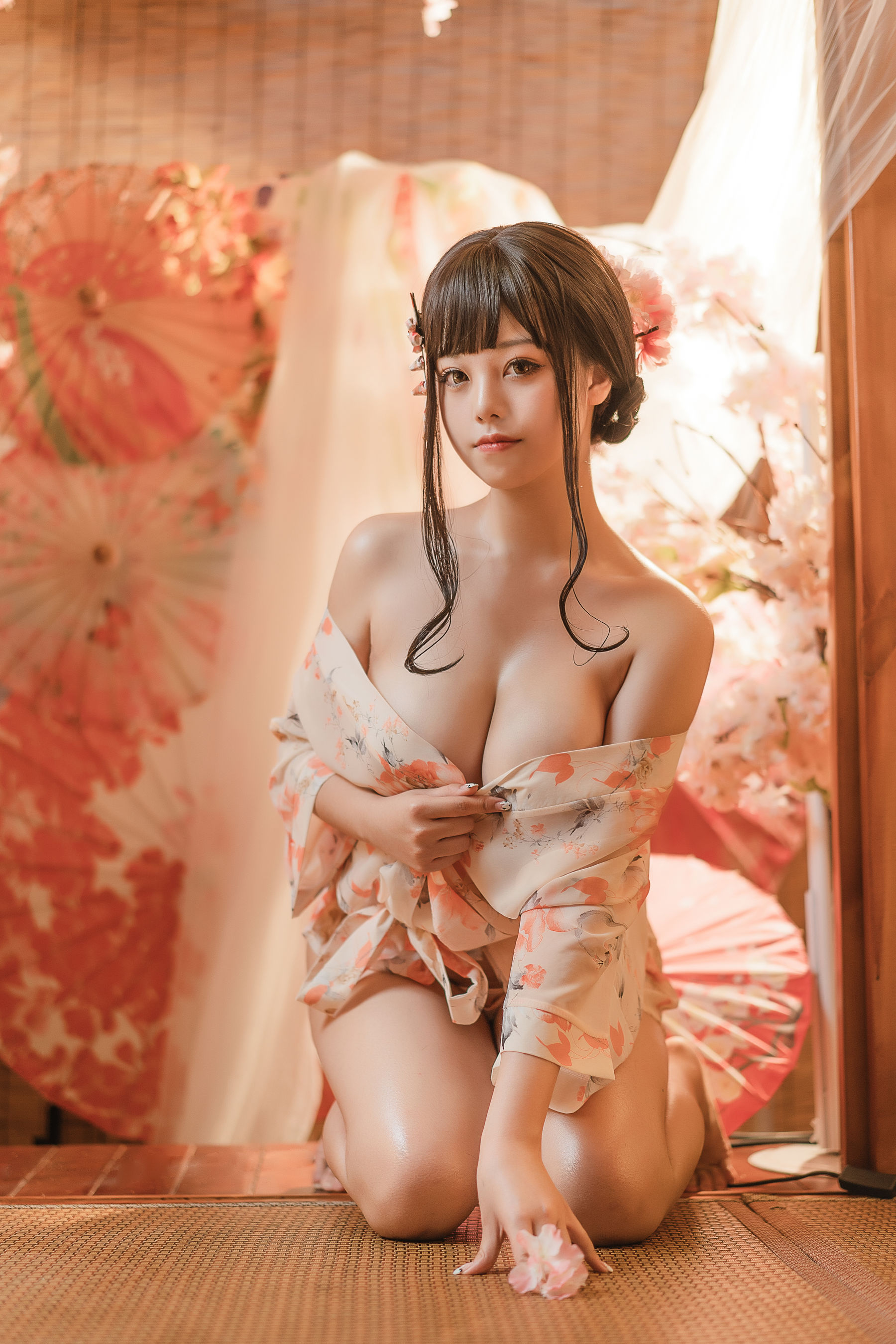 [网红COSER写真] 萌系小姐姐蜜汁猫裘 - 浴娘2