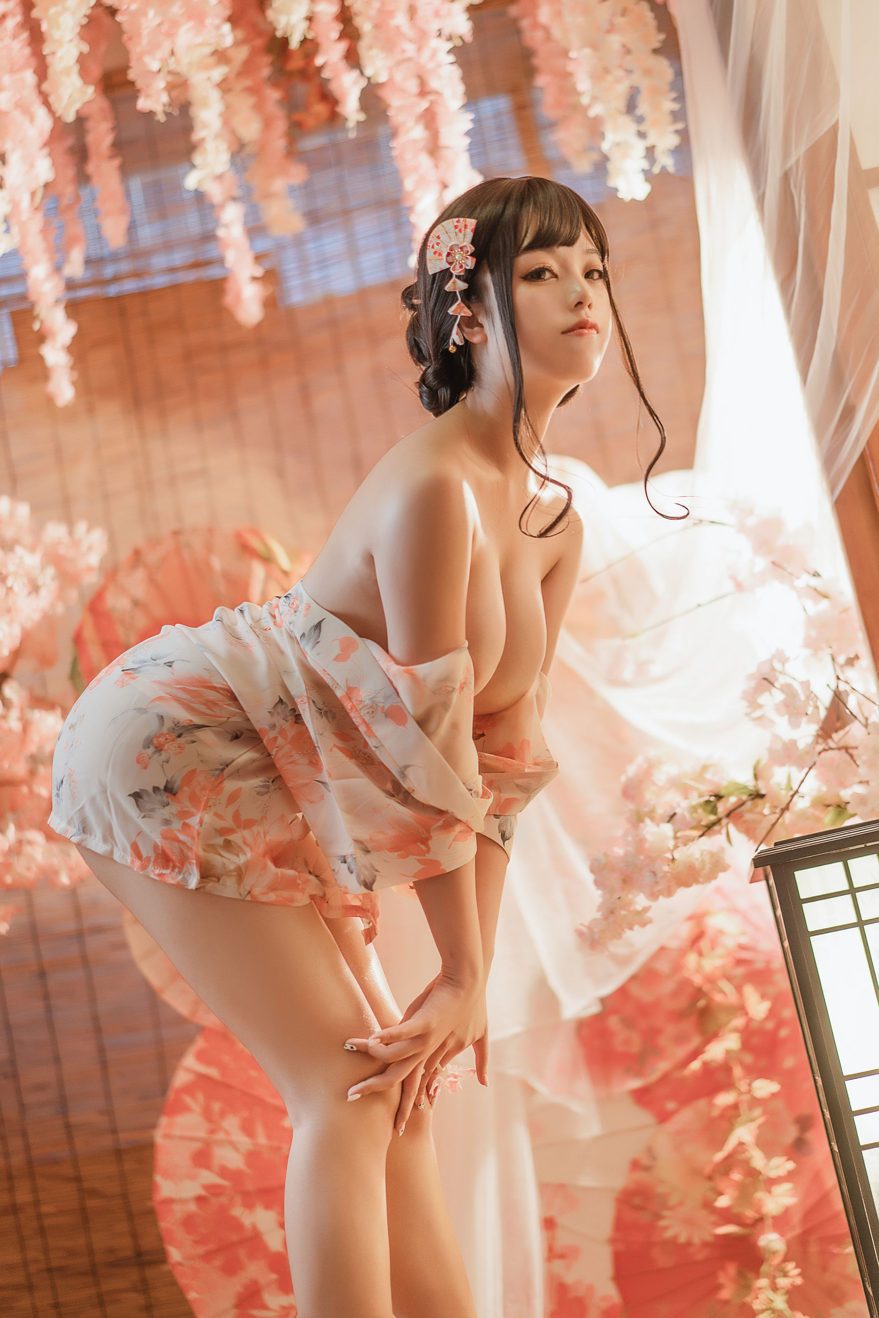 [网红COSER写真] 萌系小姐姐蜜汁猫裘 - 浴娘2