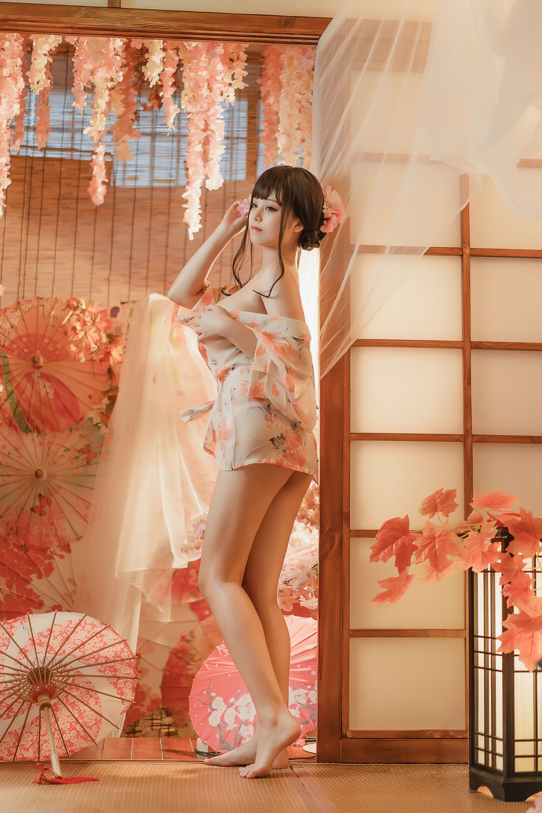 [网红COSER写真] 萌系小姐姐蜜汁猫裘 - 浴娘2