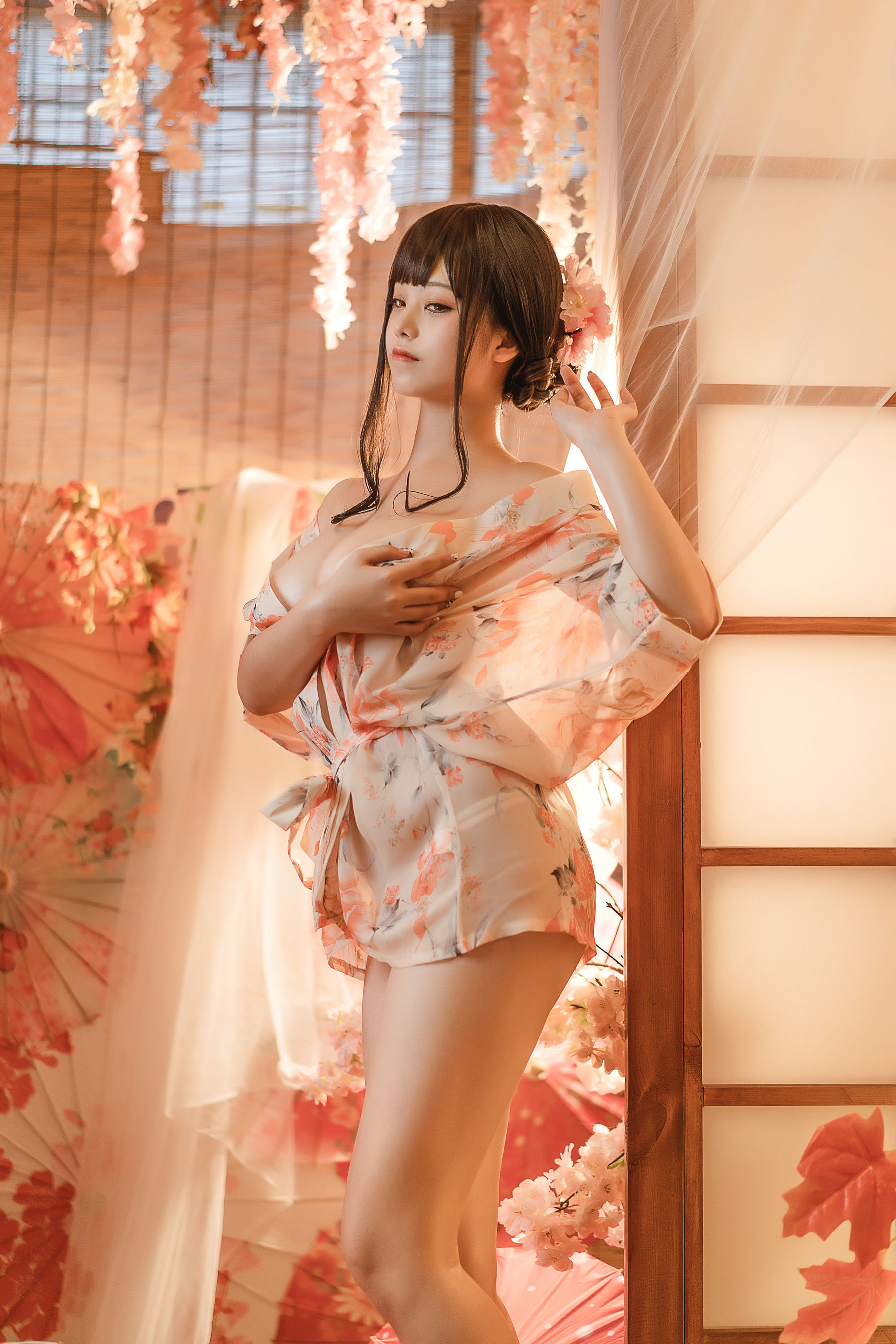[网红COSER写真] 萌系小姐姐蜜汁猫裘 - 浴娘2