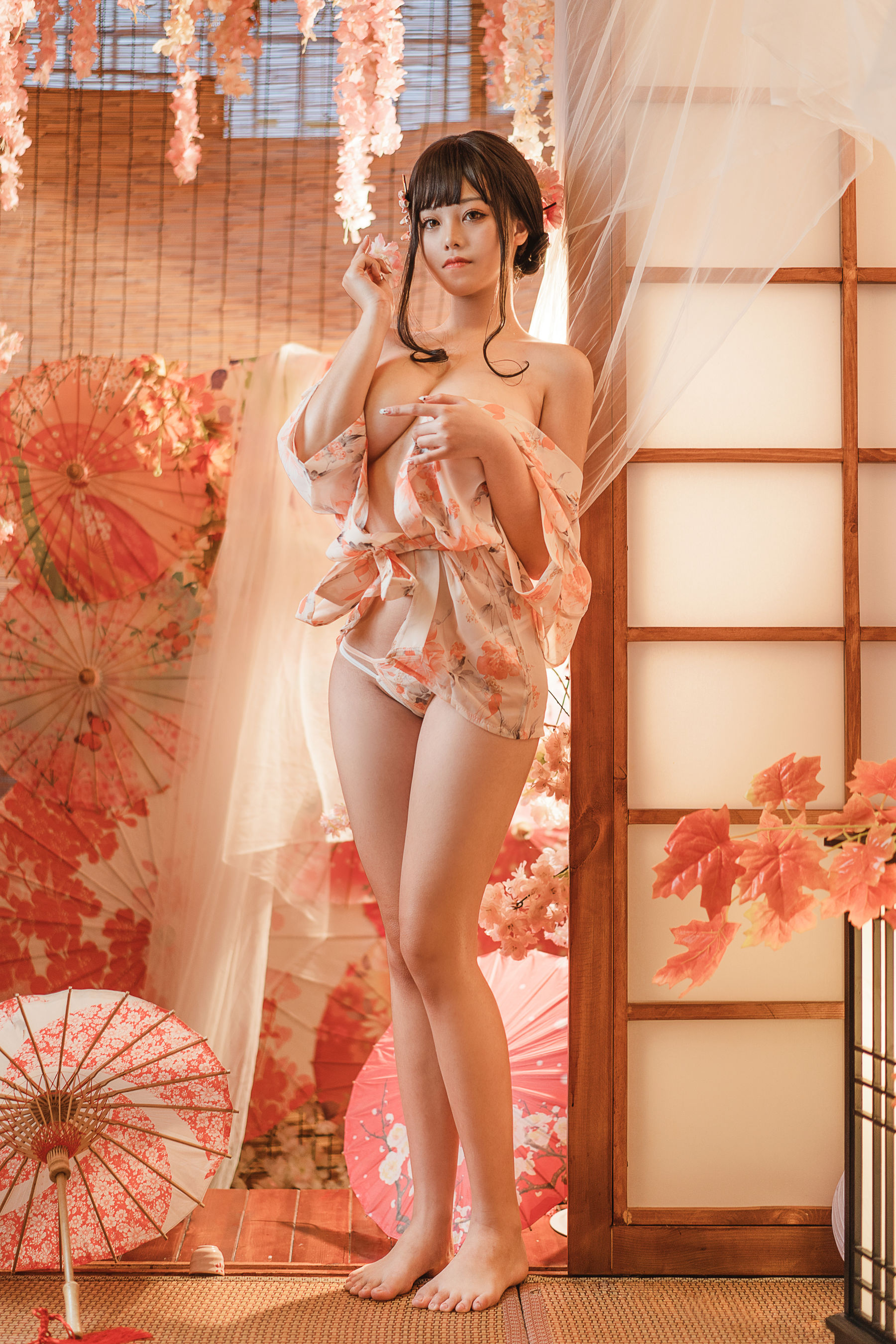 [网红COSER写真] 萌系小姐姐蜜汁猫裘 - 浴娘2