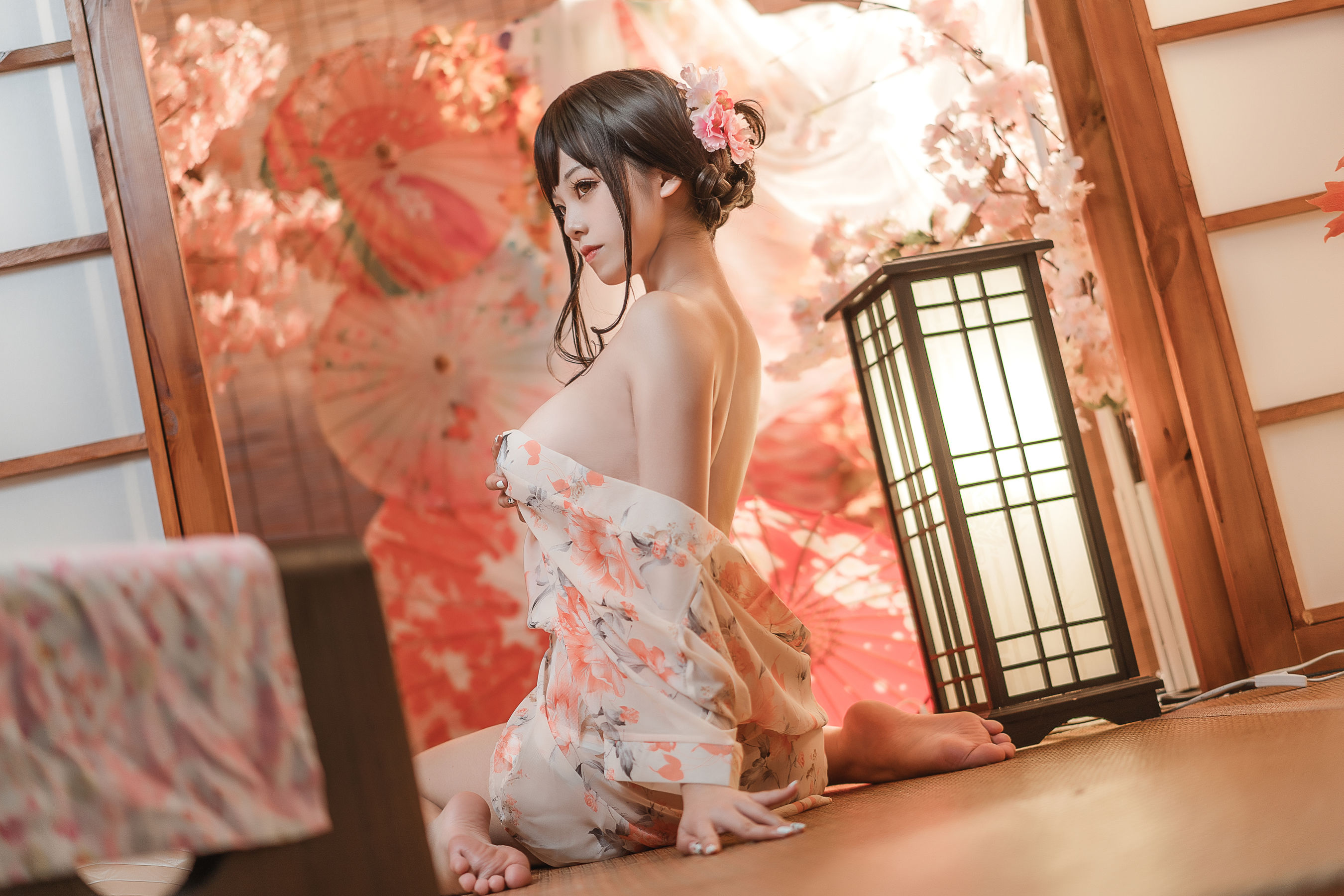 [网红COSER写真] 萌系小姐姐蜜汁猫裘 - 浴娘2