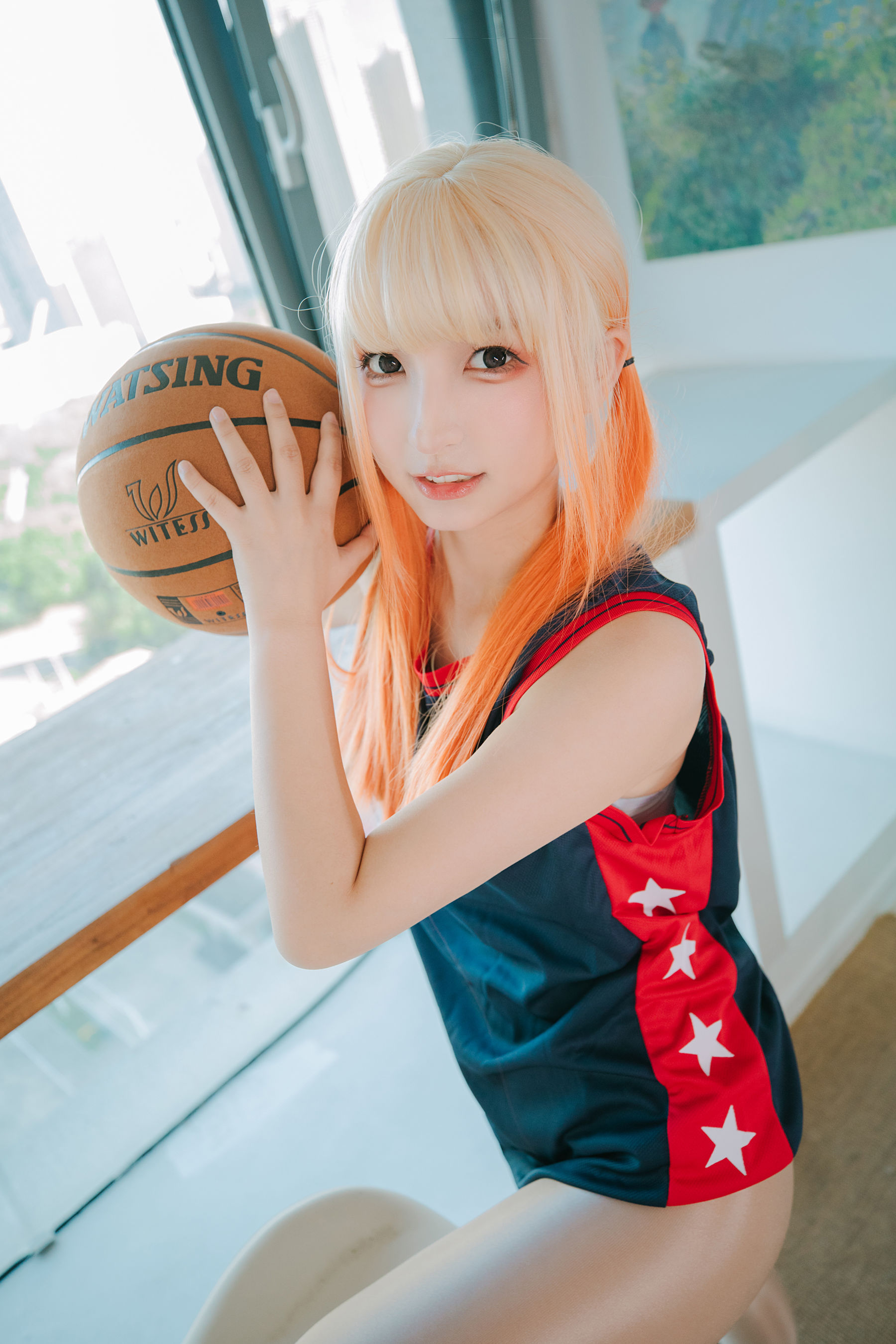 [网红COSER写真] 萝莉神楽板真冬 之 拉拉队少女
