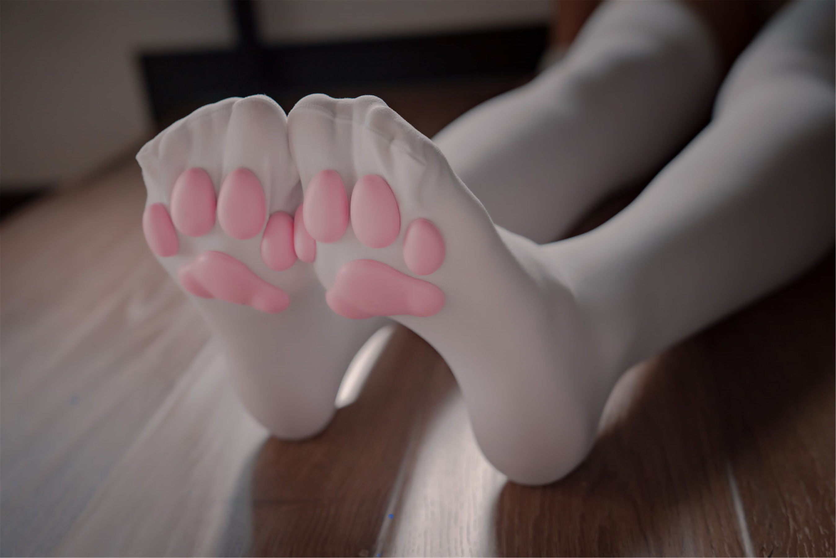 [网红COSER写真] 轩萧学姐 - 猫爪袜