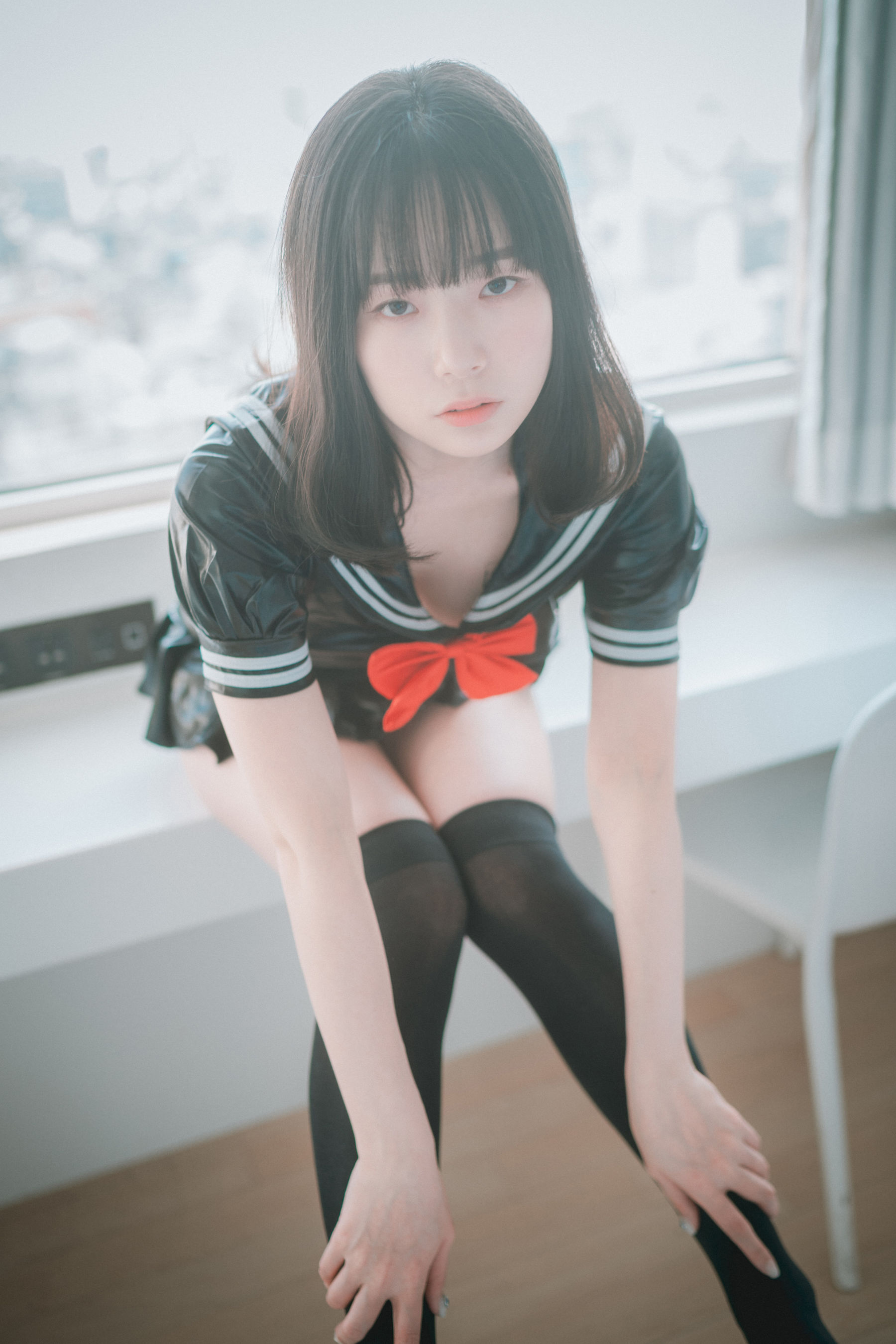 [DJAWA]  PIA - Leather Black Schoolgirl