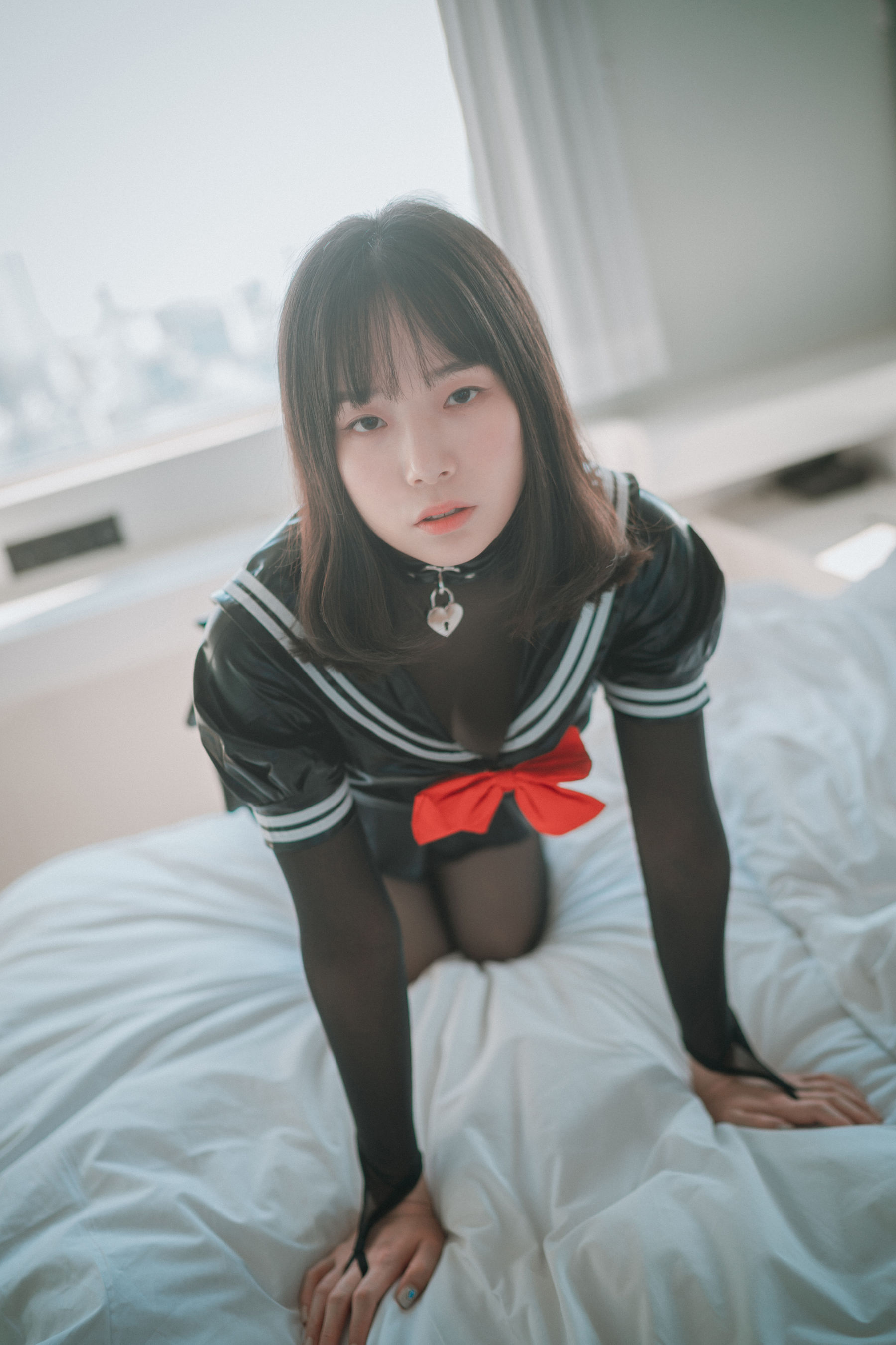 [DJAWA]  PIA - Leather Black Schoolgirl