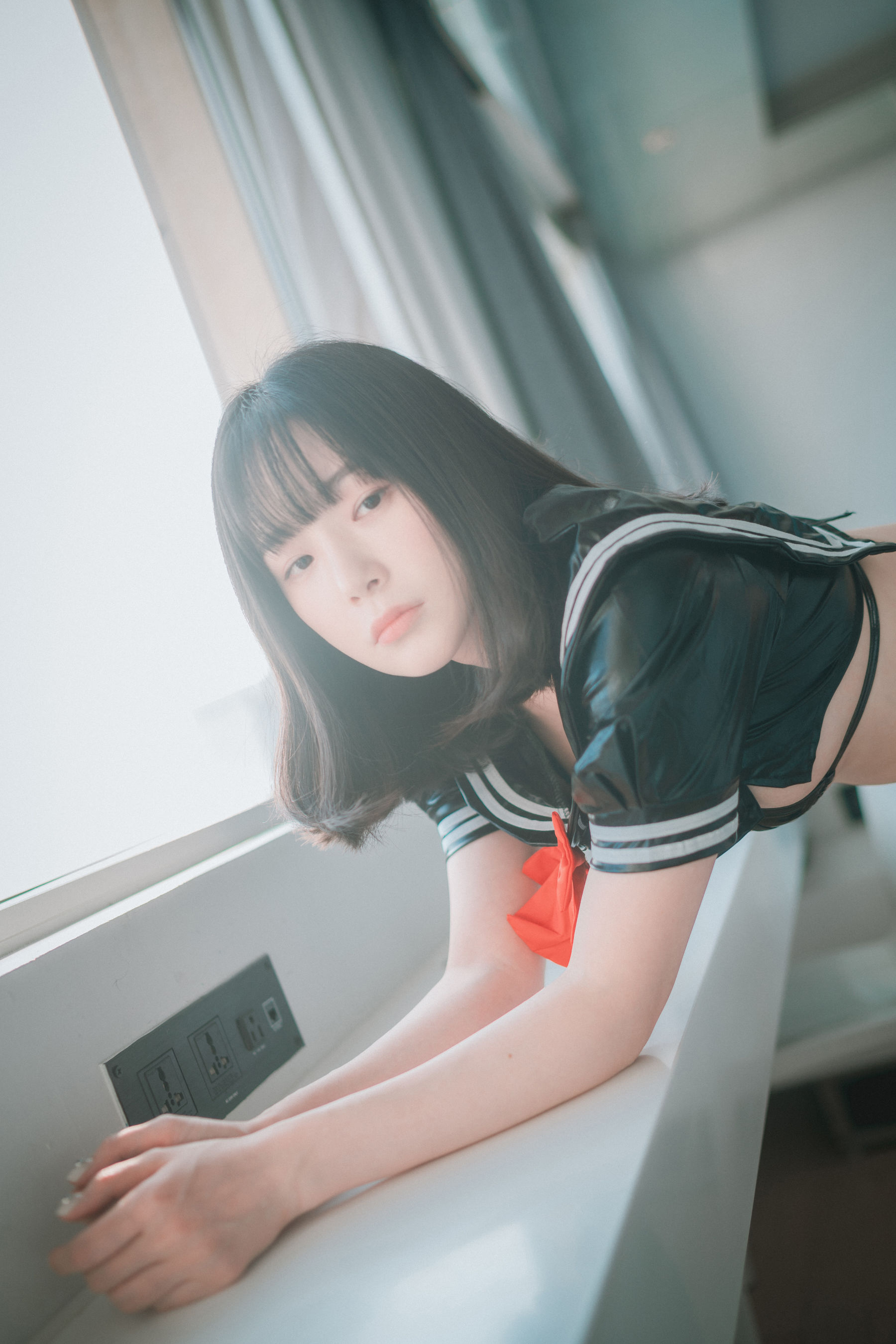 [DJAWA]  PIA - Leather Black Schoolgirl