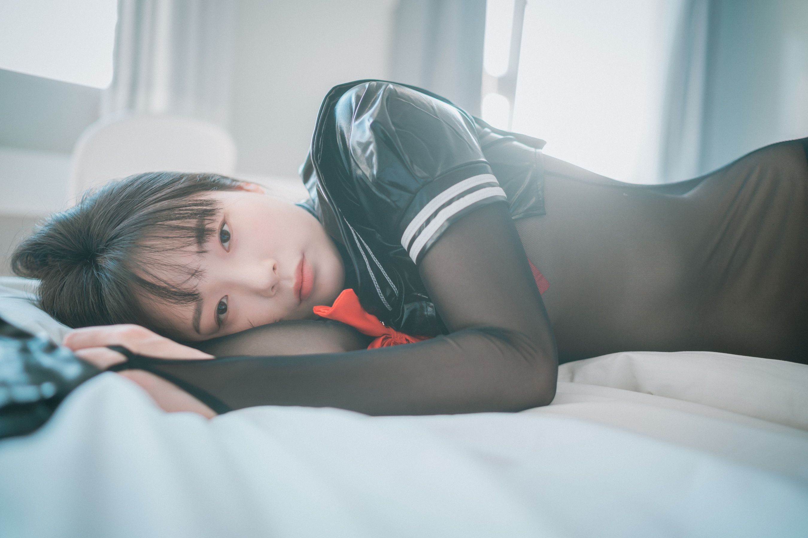 [DJAWA]  PIA - Leather Black Schoolgirl