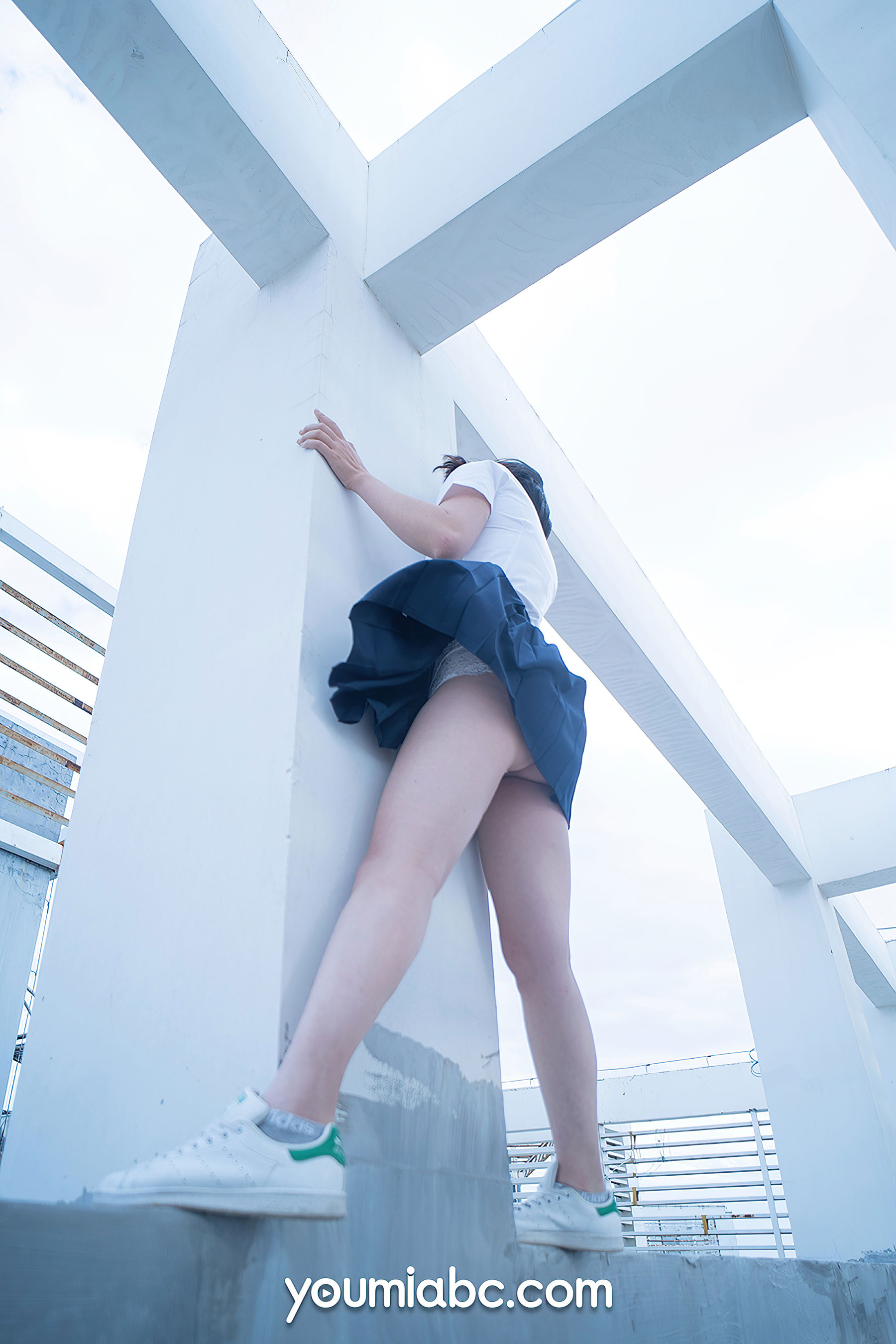 [尤蜜YouMiabc]  糖積-女摄影 蓝白物语