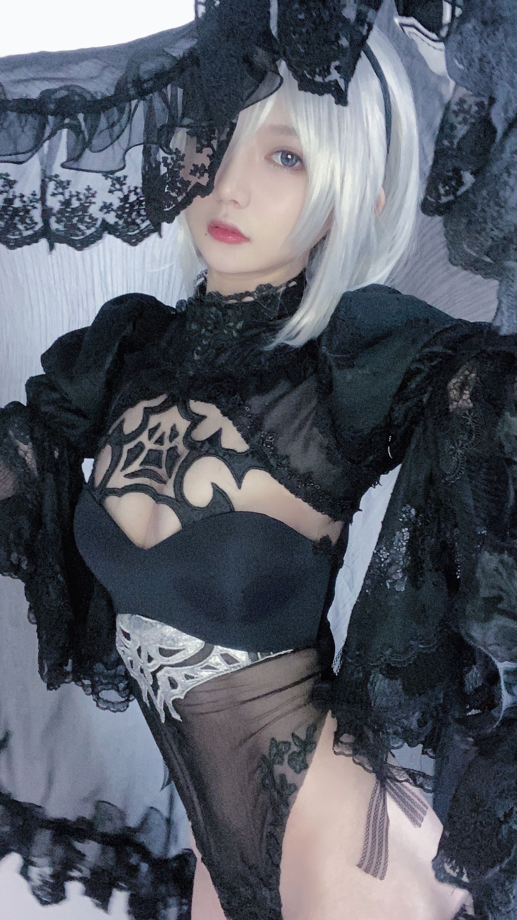 [福利COS] 51酱 - 2B黑婚纱