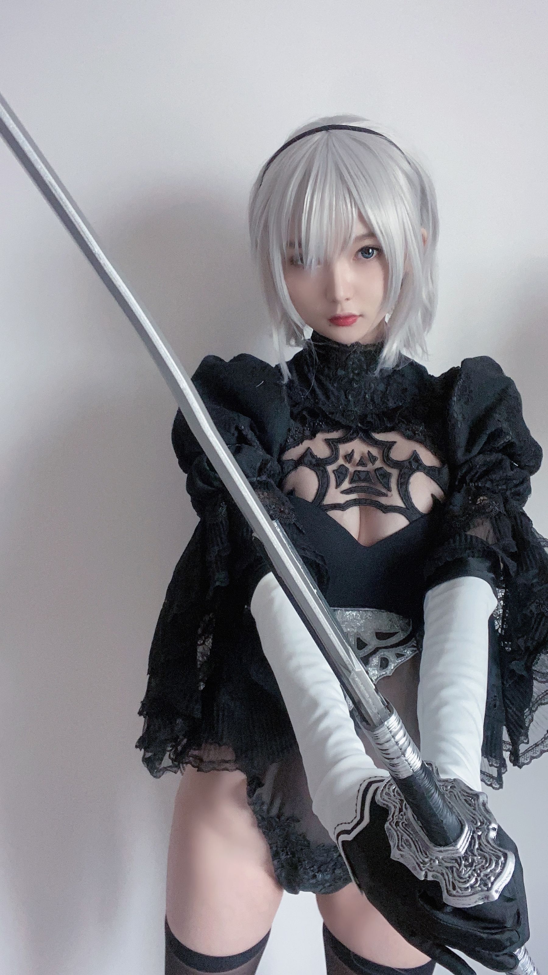 [福利COS] 51酱 - 2B黑婚纱