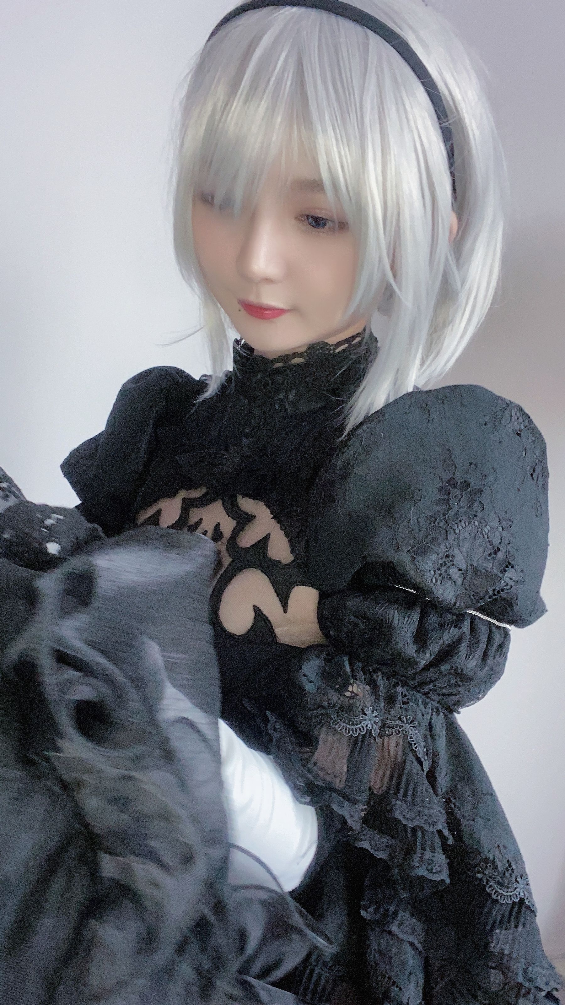[福利COS] 51酱 - 2B黑婚纱