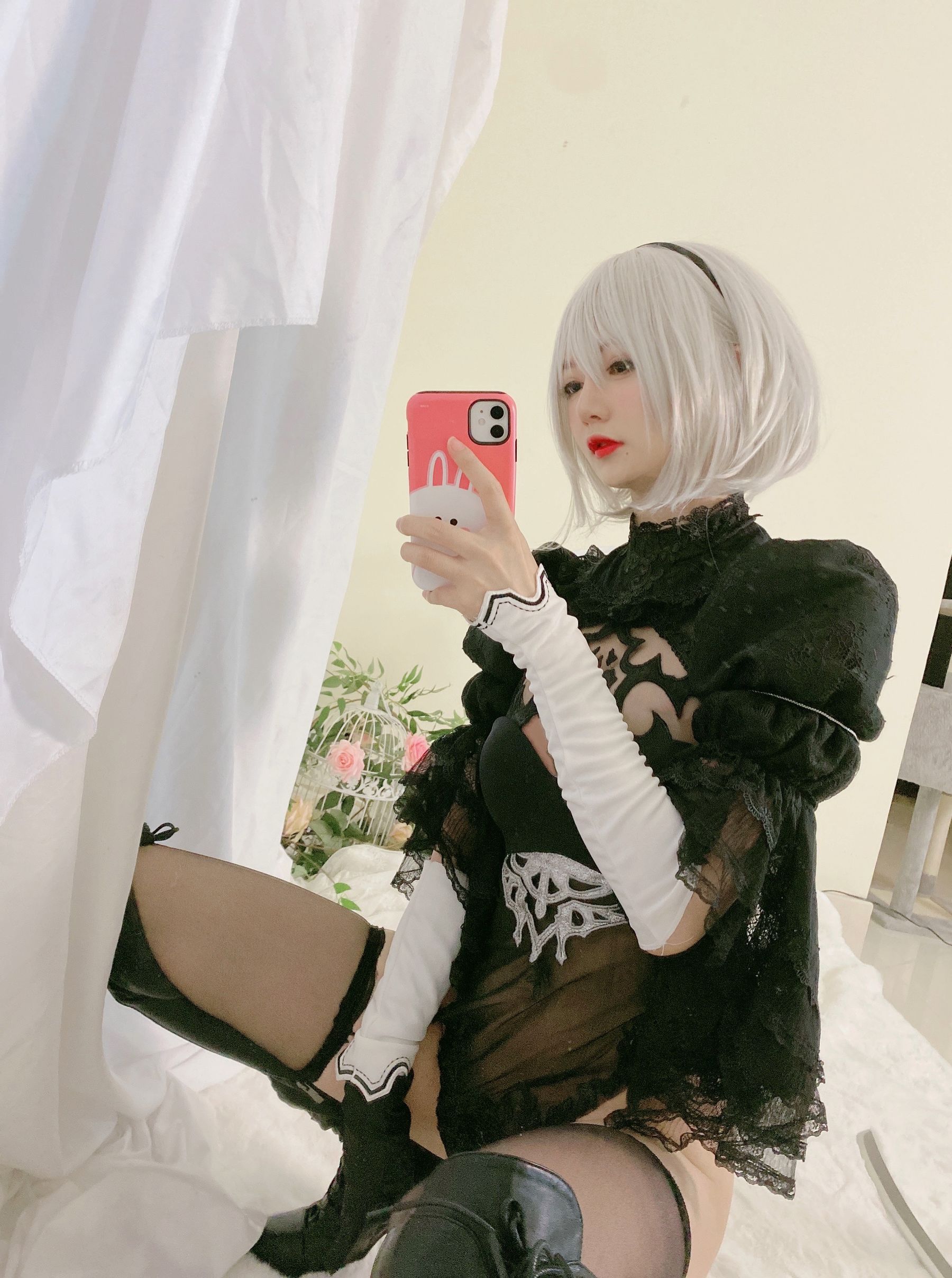[福利COS] 51酱 - 2B黑婚纱
