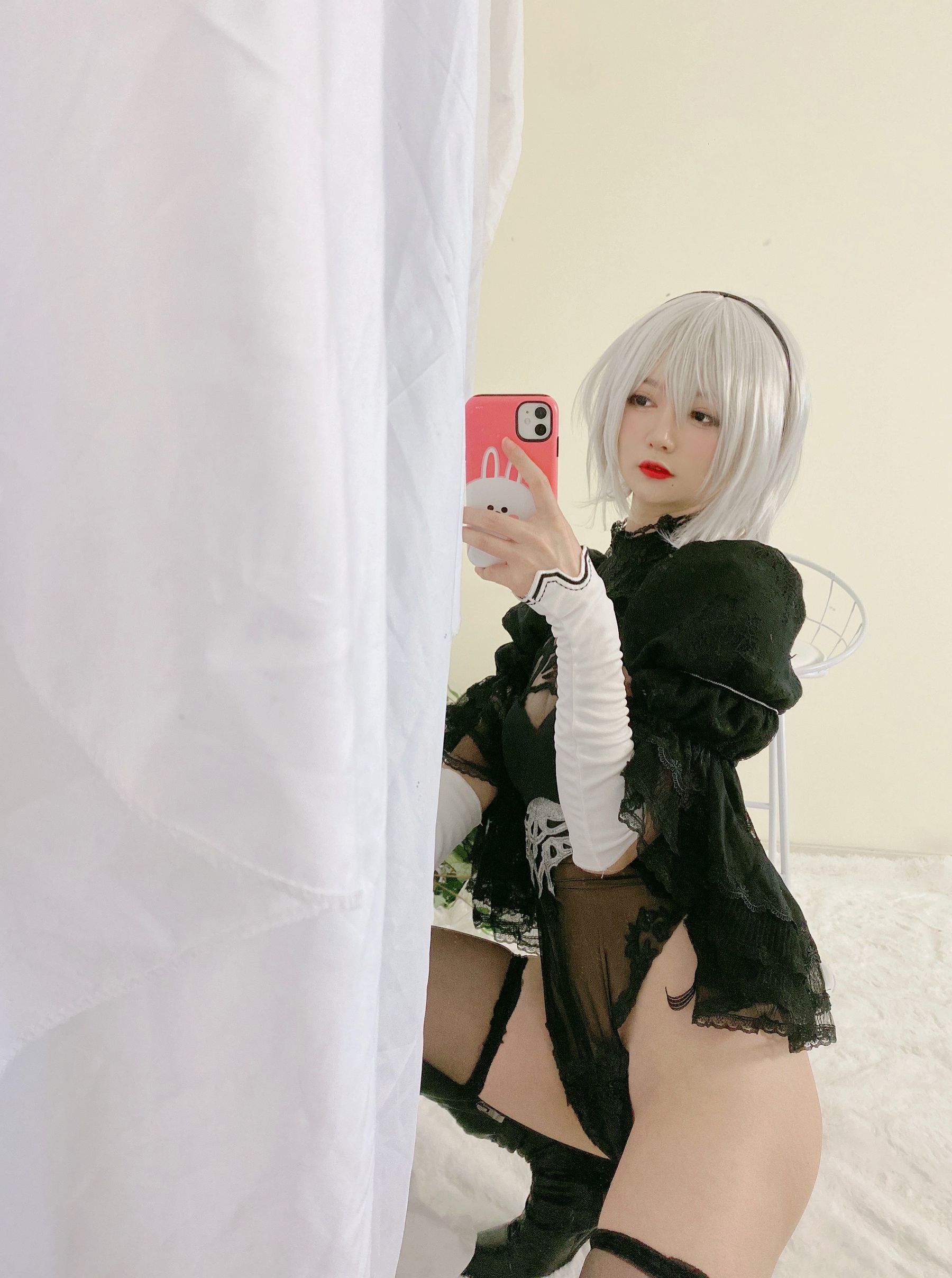 [福利COS] 51酱 - 2B黑婚纱