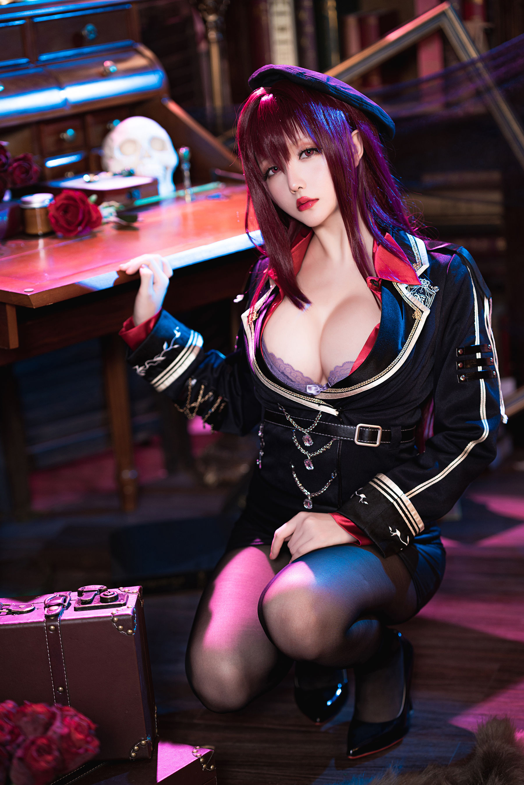 [福利COS] Coser小姐姐星之迟迟 - 斯卡哈-真红教枪