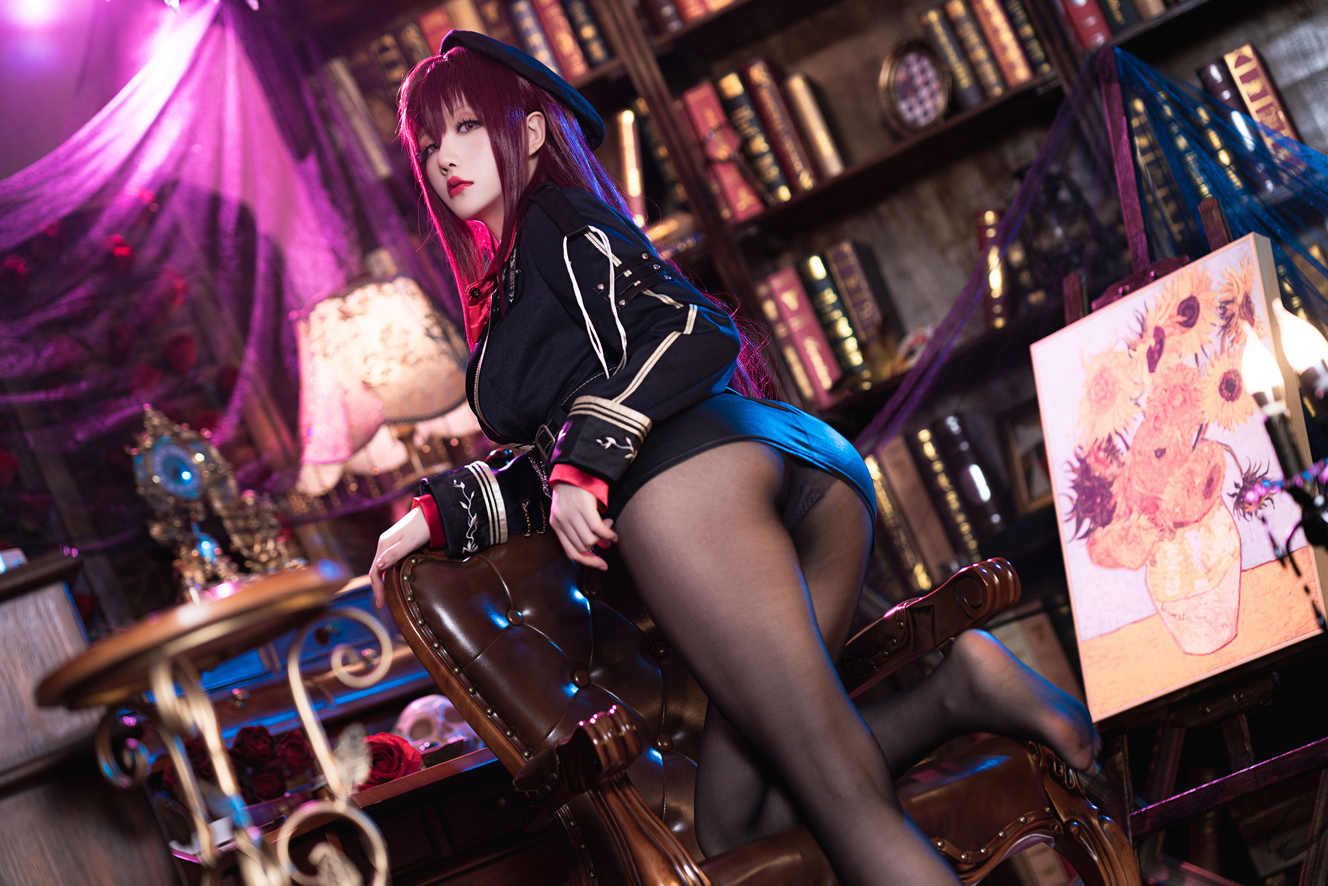 [福利COS] Coser小姐姐星之迟迟 - 斯卡哈-真红教枪