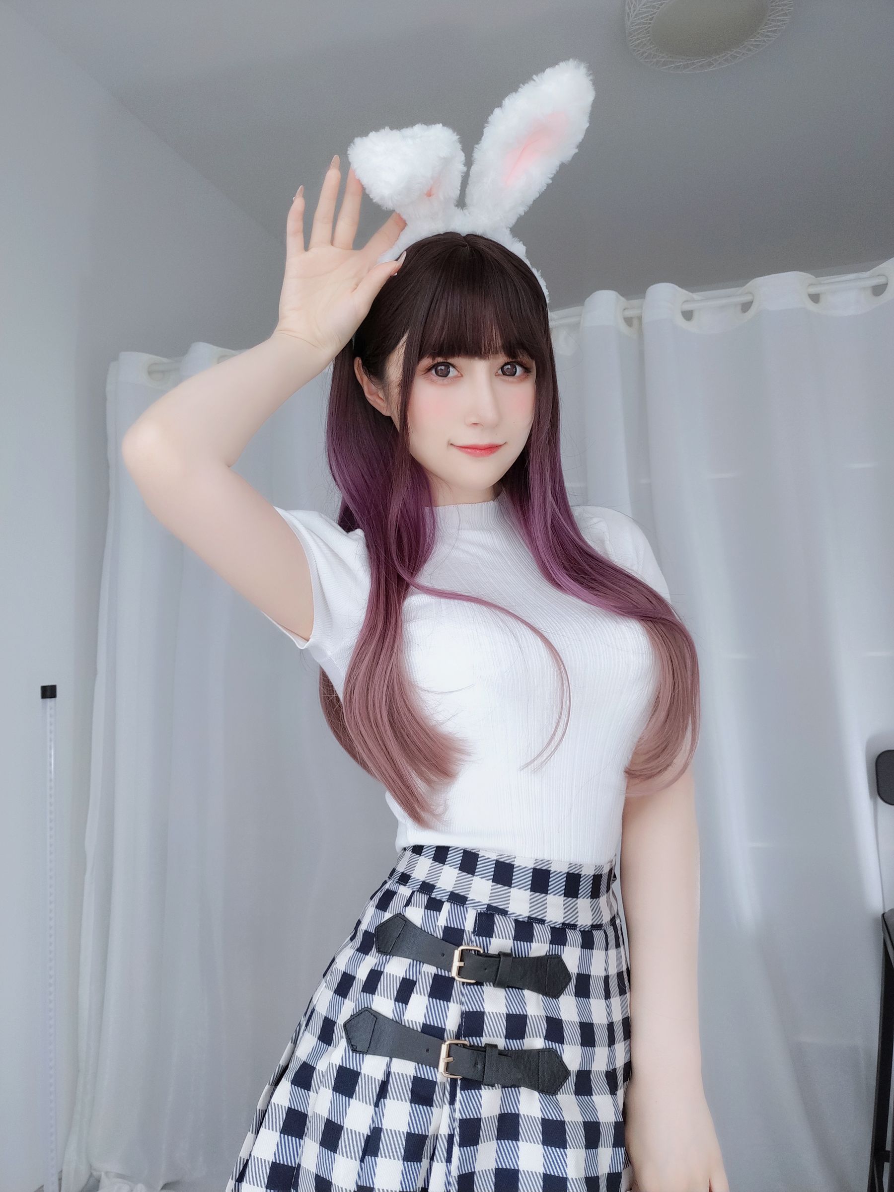 [福利COS] Coser小姐姐白银 - 白丝兔女郎