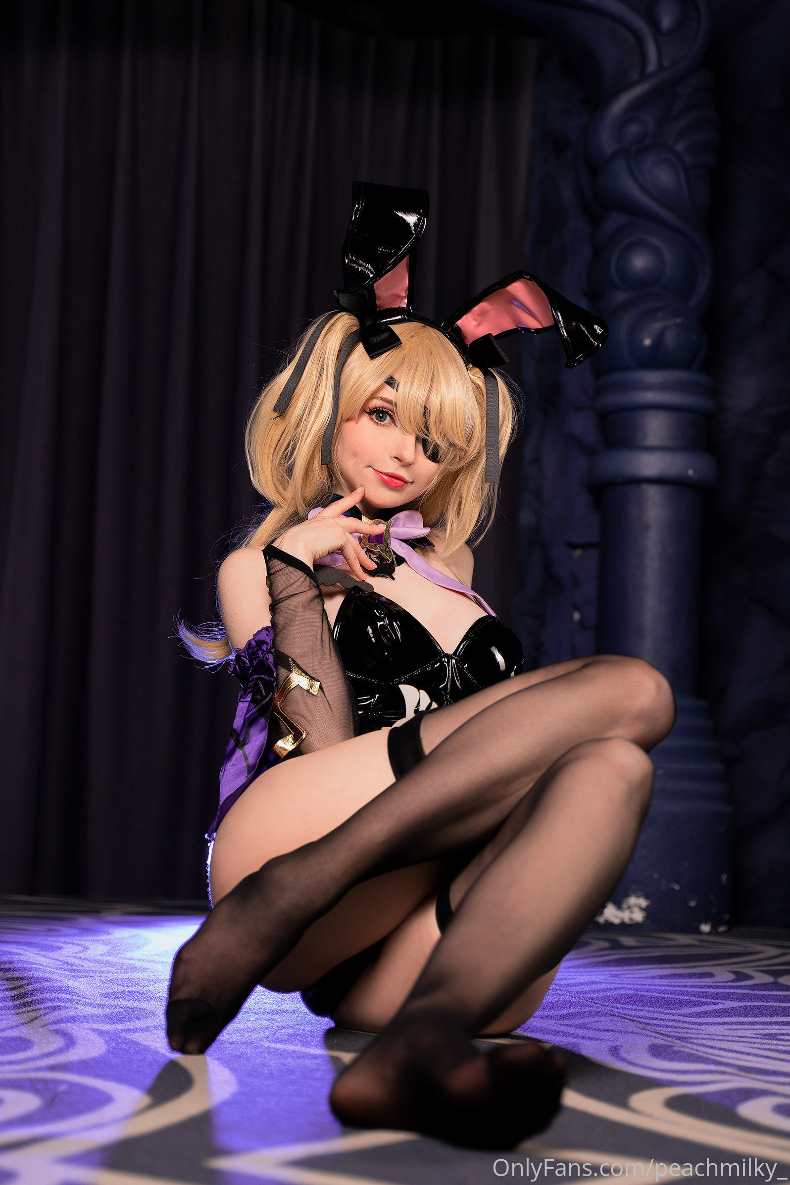 [福利COS] Peach milky - Fischl Playboy Bunny Genshin Impact