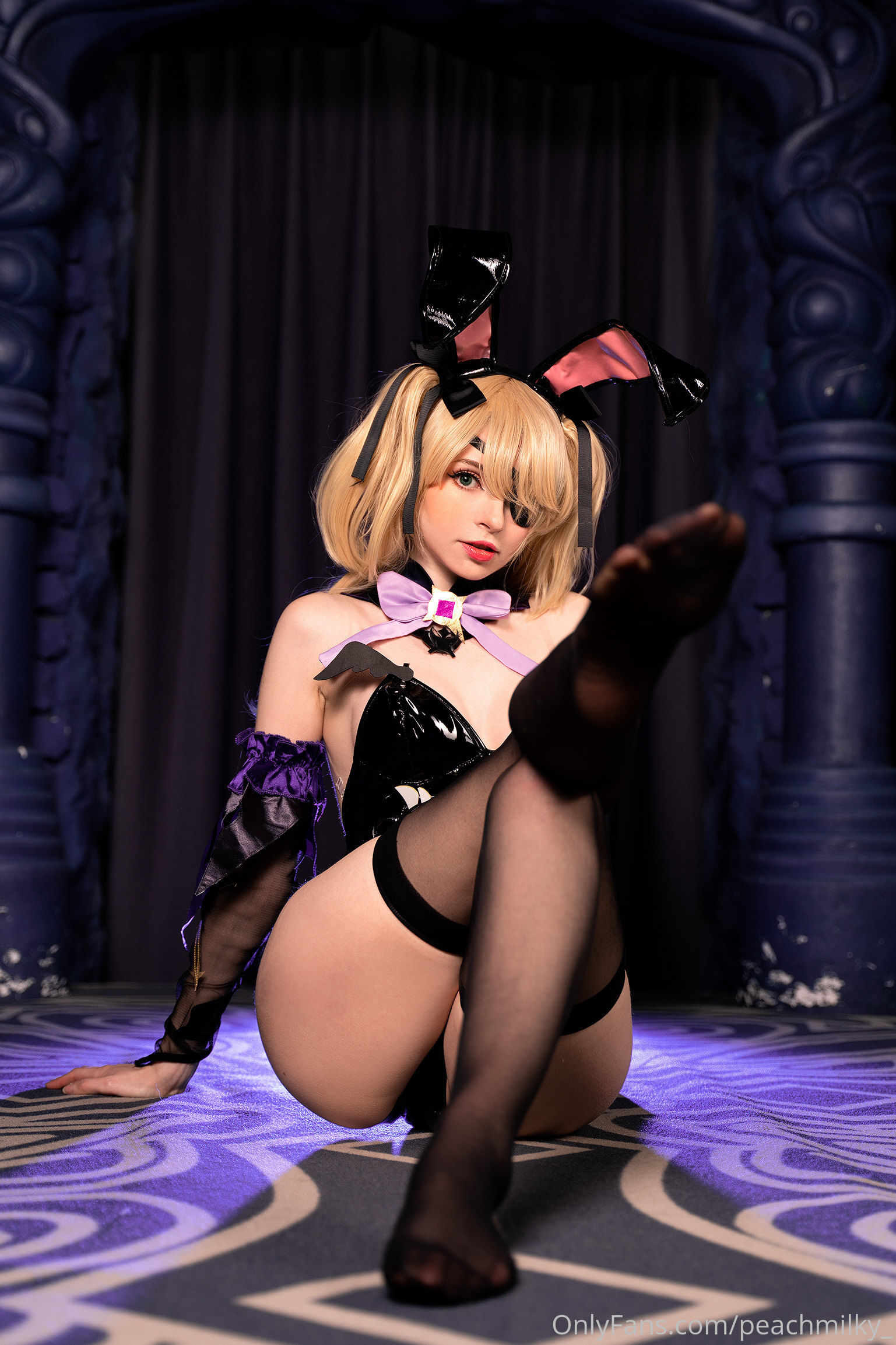[福利COS] Peach milky - Fischl Playboy Bunny Genshin Impact