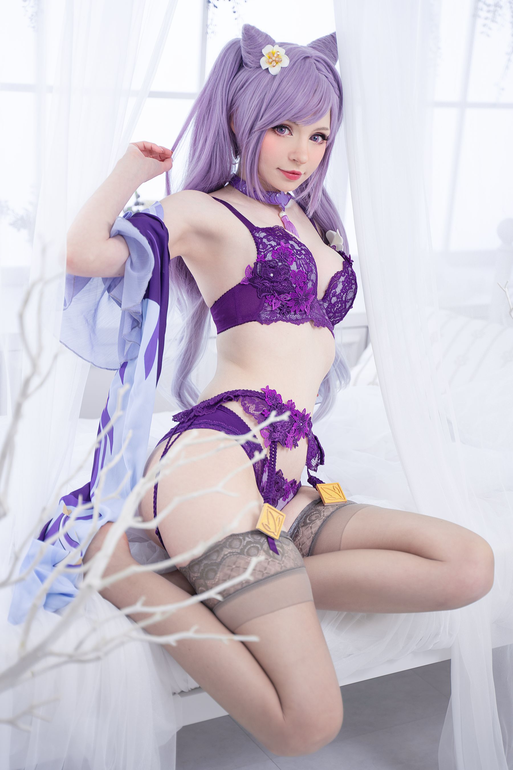 [福利COS] Peach milky - Keqing Genshin Impact