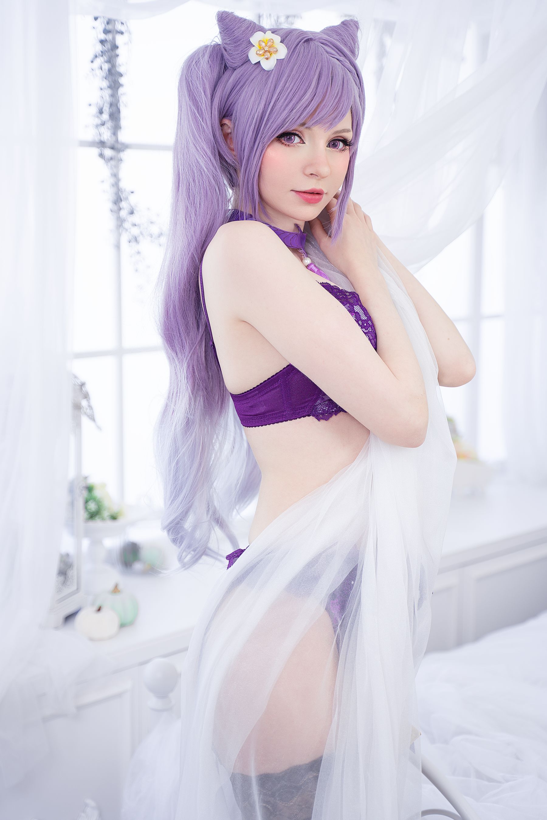 [福利COS] Peach milky - Keqing Genshin Impact