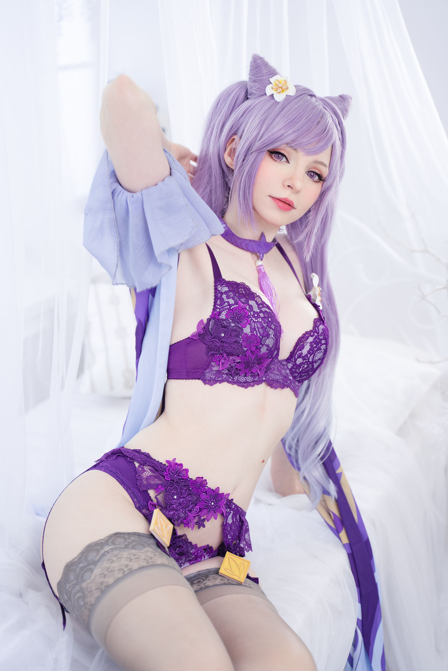 [福利COS] Peach milky - Keqing Genshin Impact