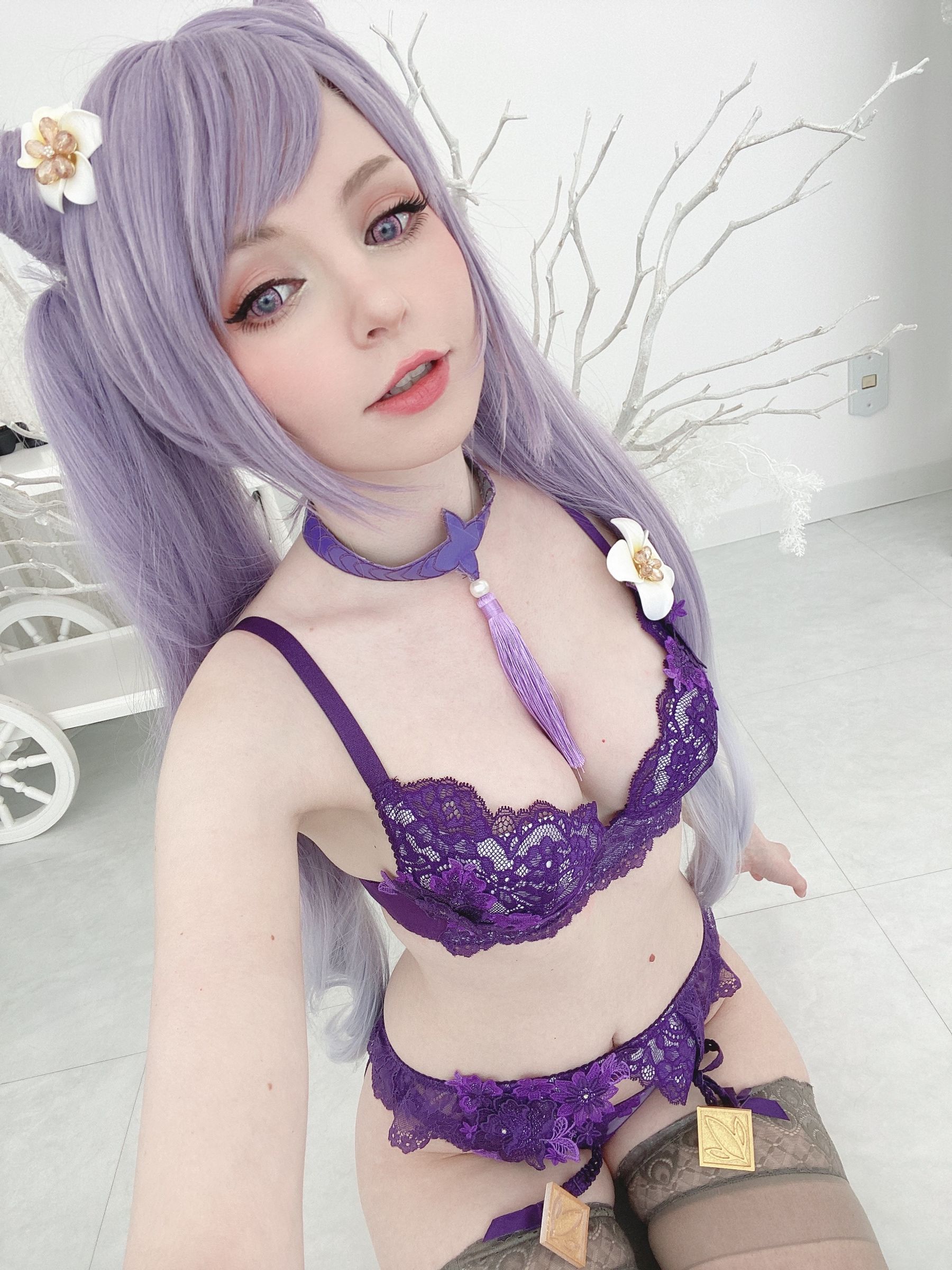 [福利COS] Peach milky - Keqing Genshin Impact