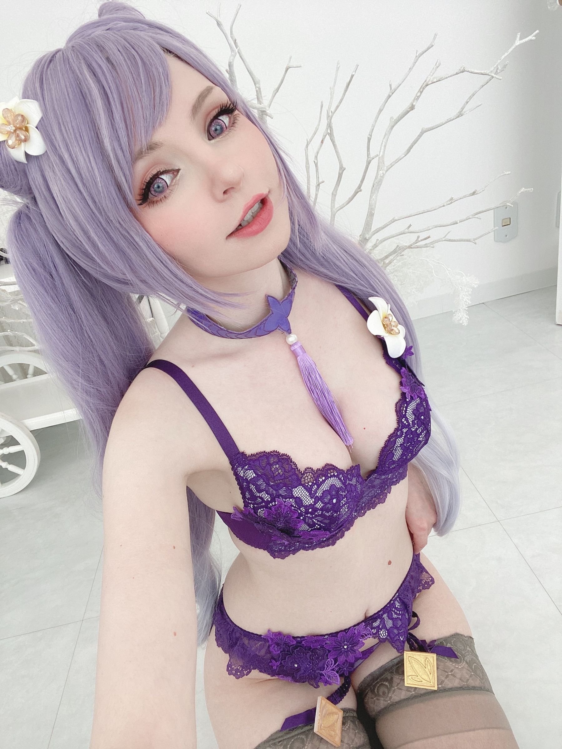 [福利COS] Peach milky - Keqing Genshin Impact