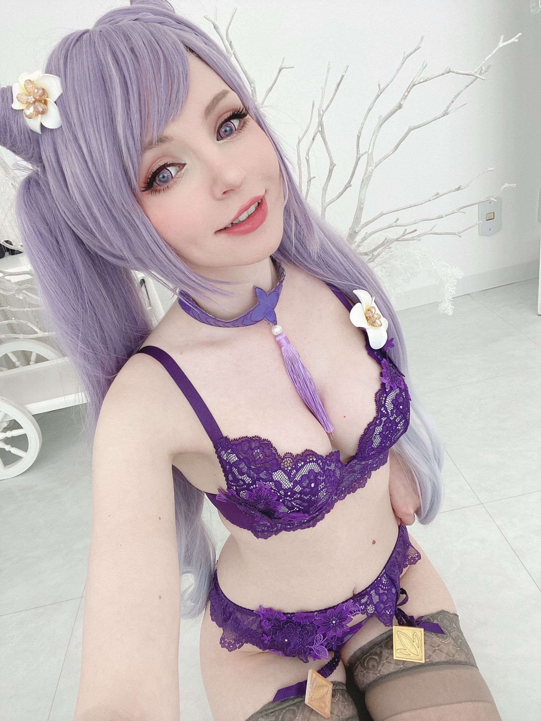 [福利COS] Peach milky - Keqing Genshin Impact