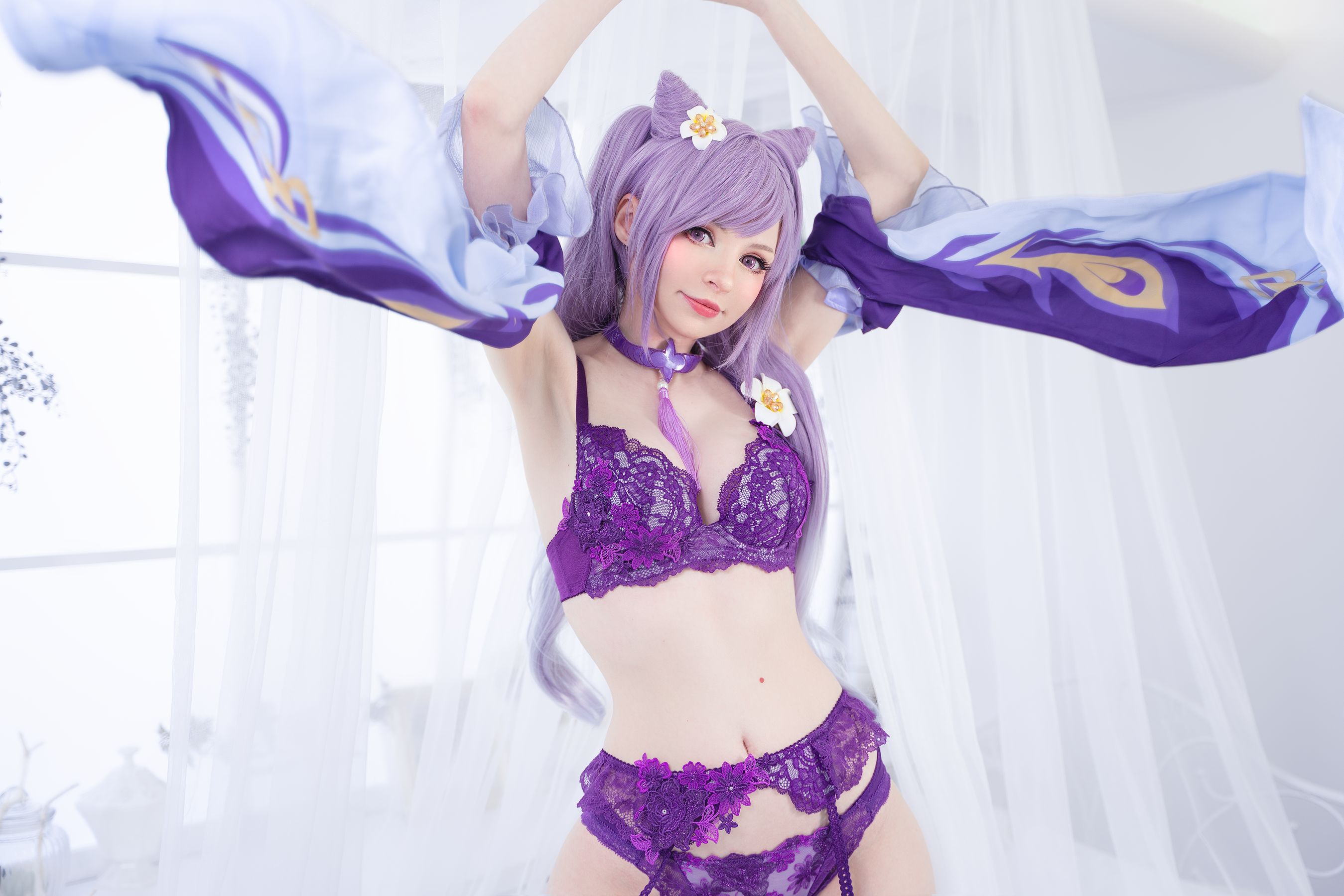 [福利COS] Peach milky - Keqing Genshin Impact