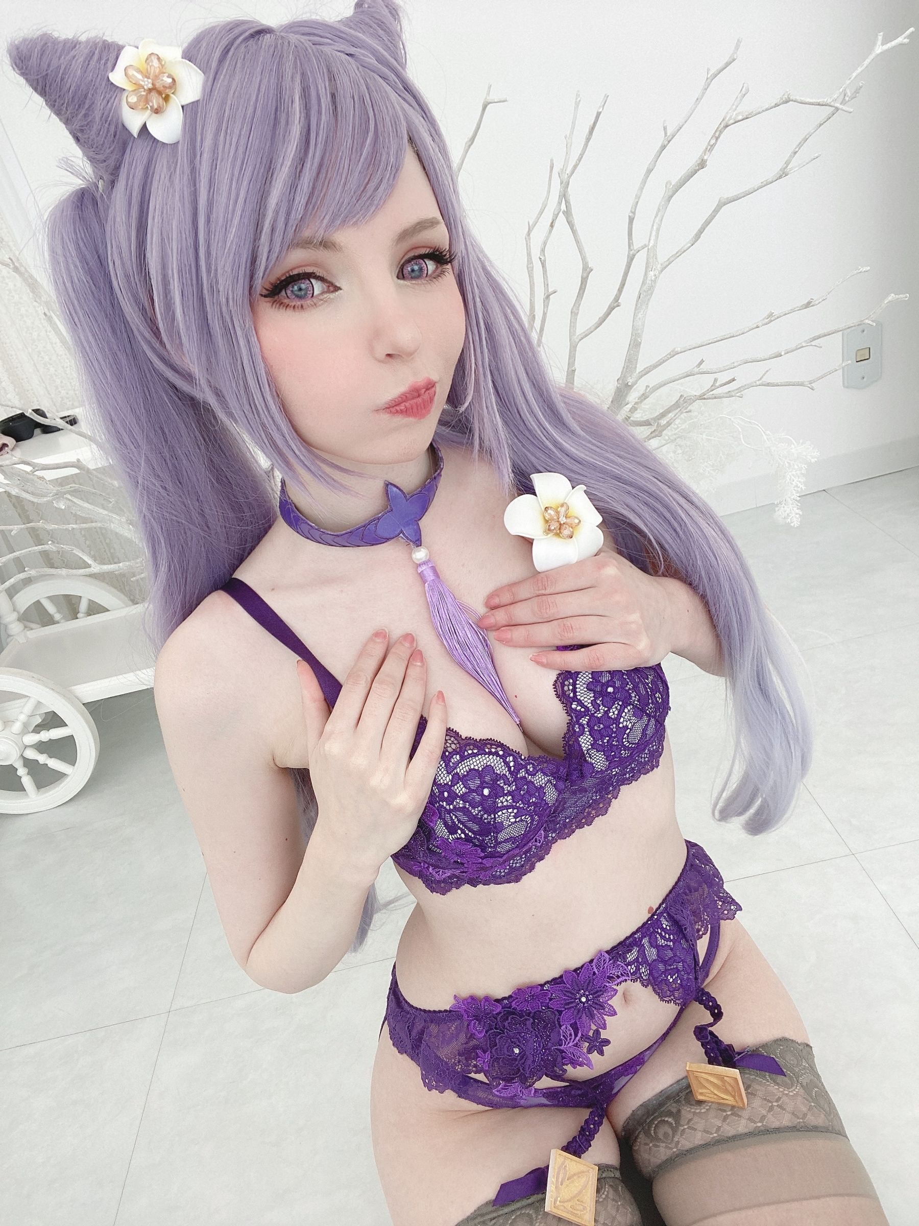[福利COS] Peach milky - Keqing Genshin Impact