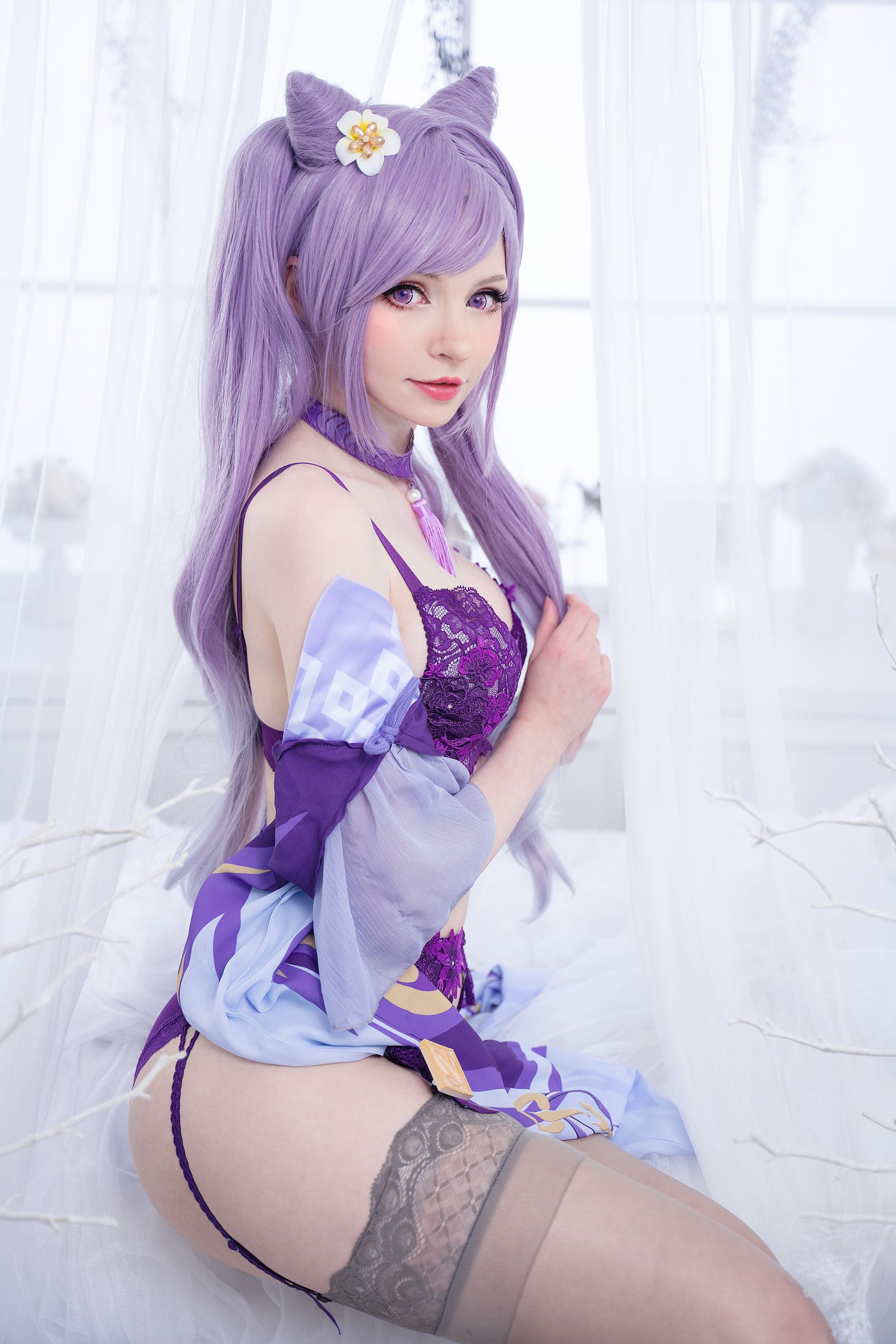 [福利COS] Peach milky - Keqing Genshin Impact