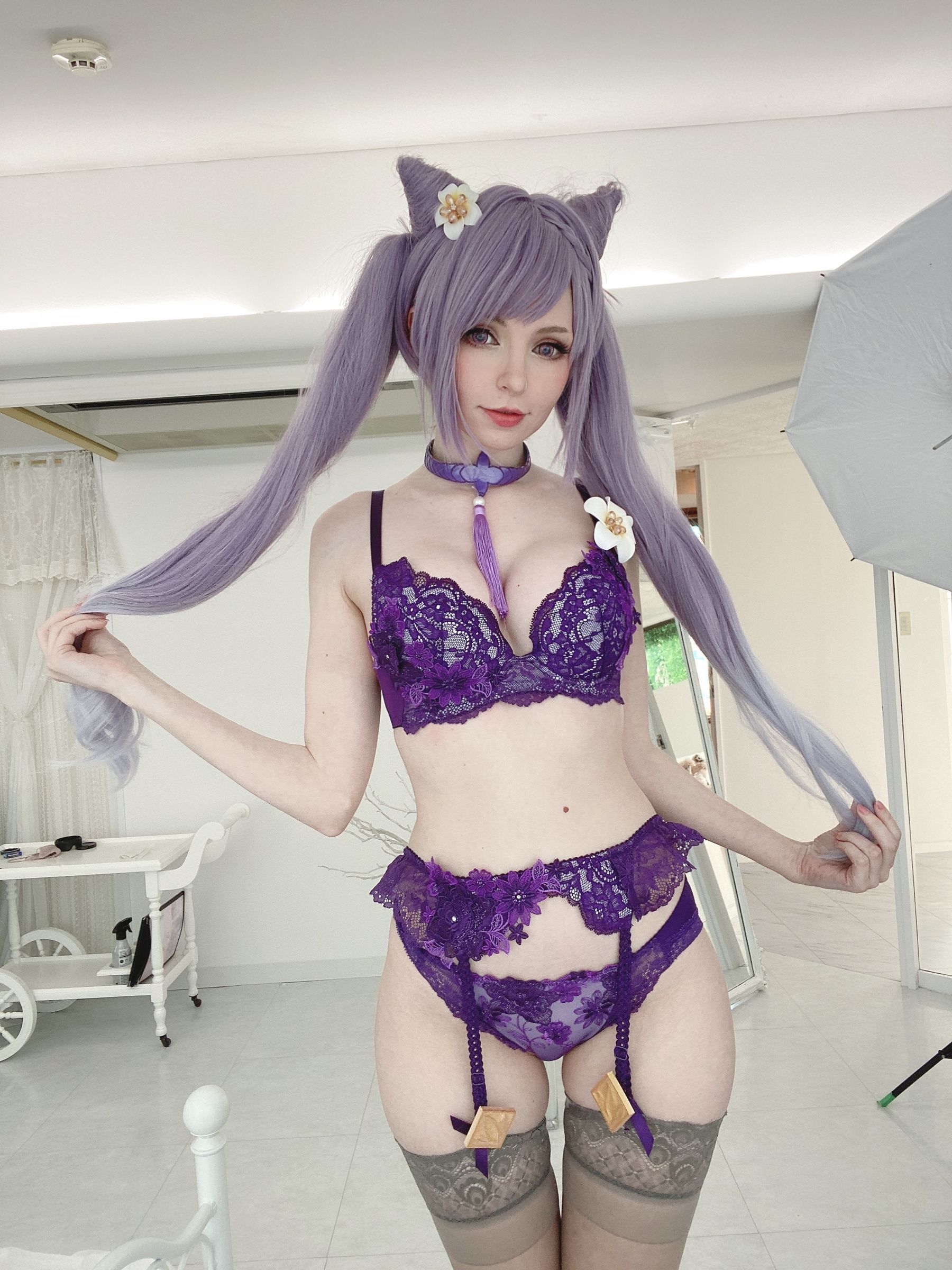[福利COS] Peach milky - Keqing Genshin Impact