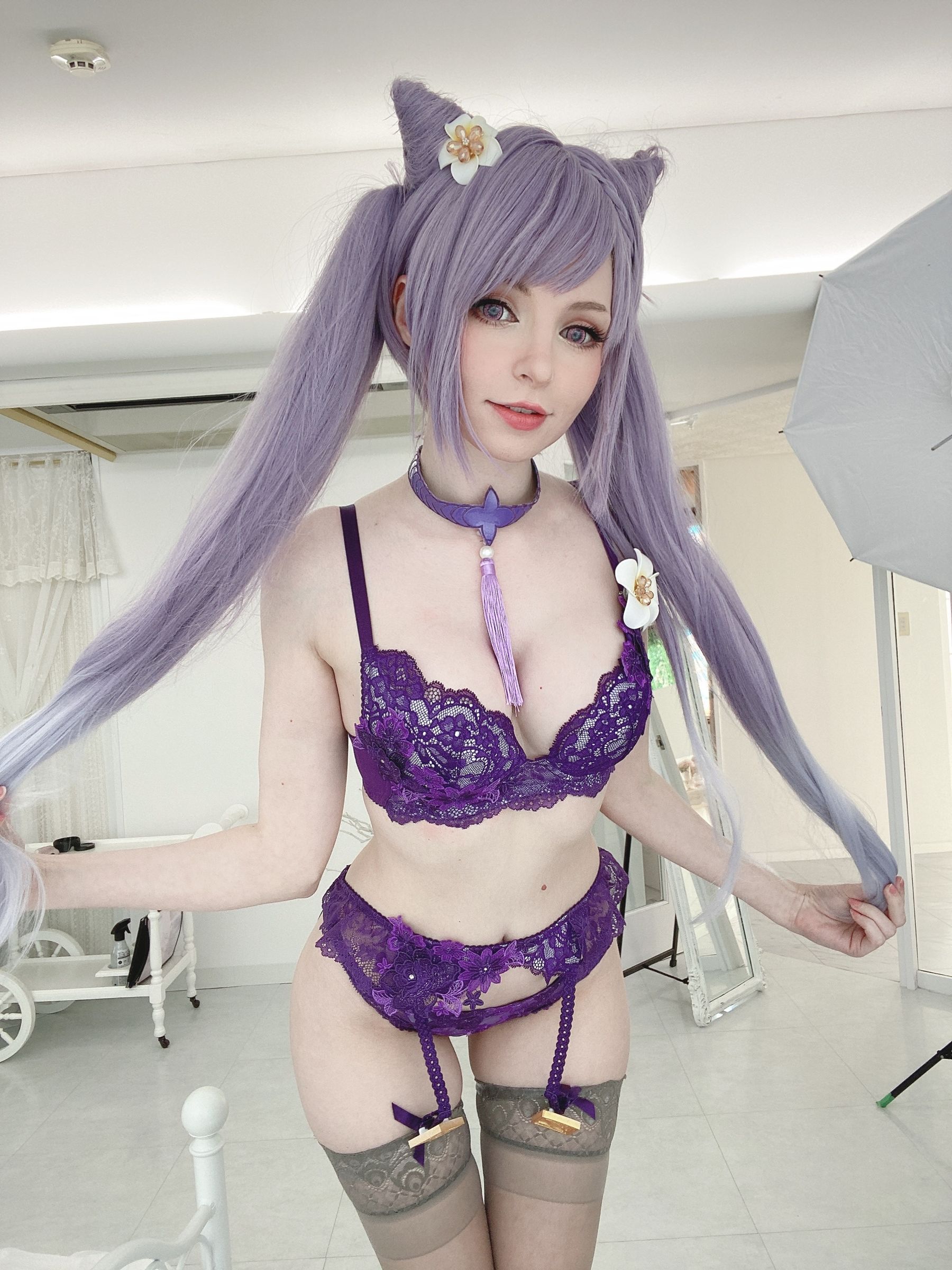 [福利COS] Peach milky - Keqing Genshin Impact
