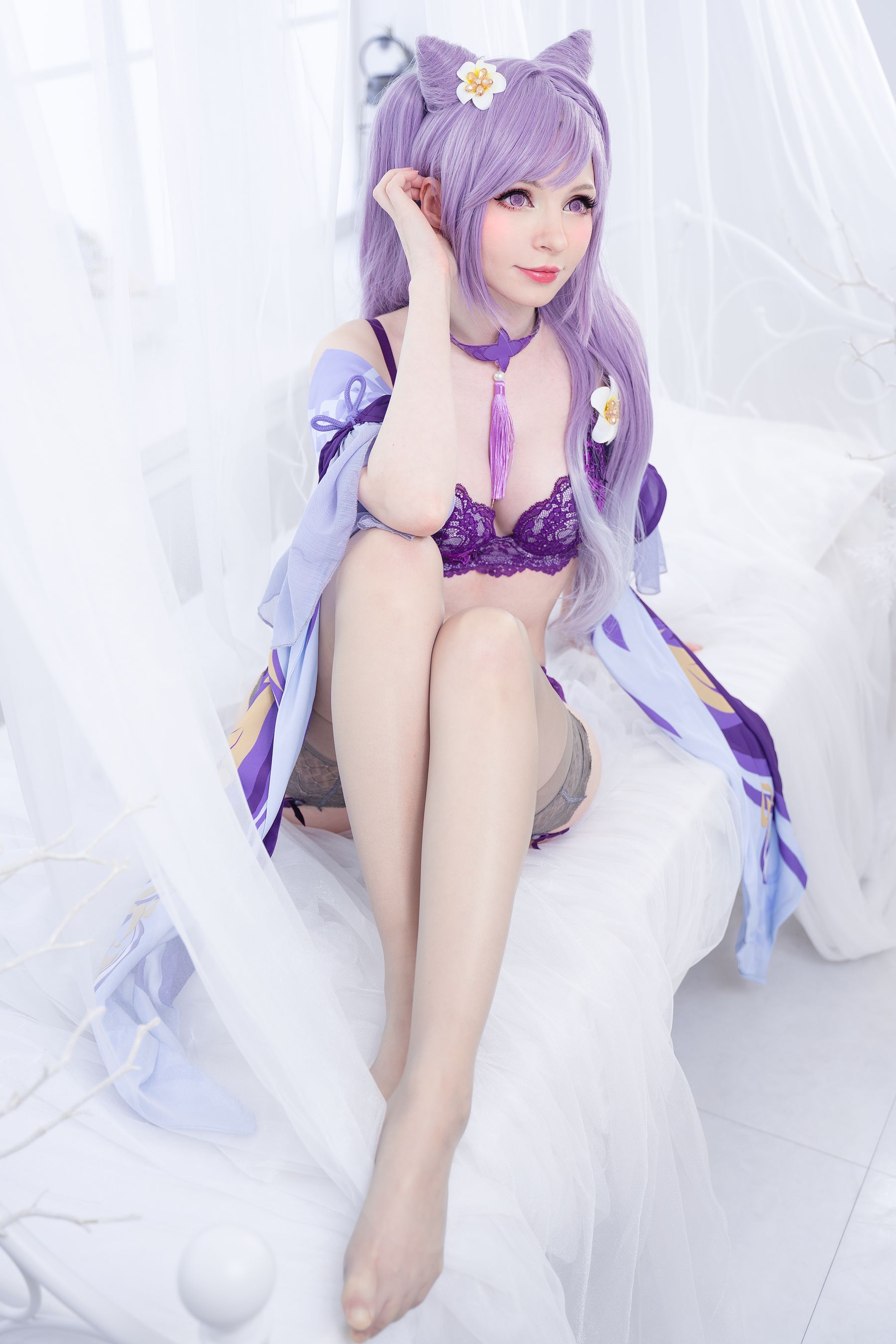 [福利COS] Peach milky - Keqing Genshin Impact