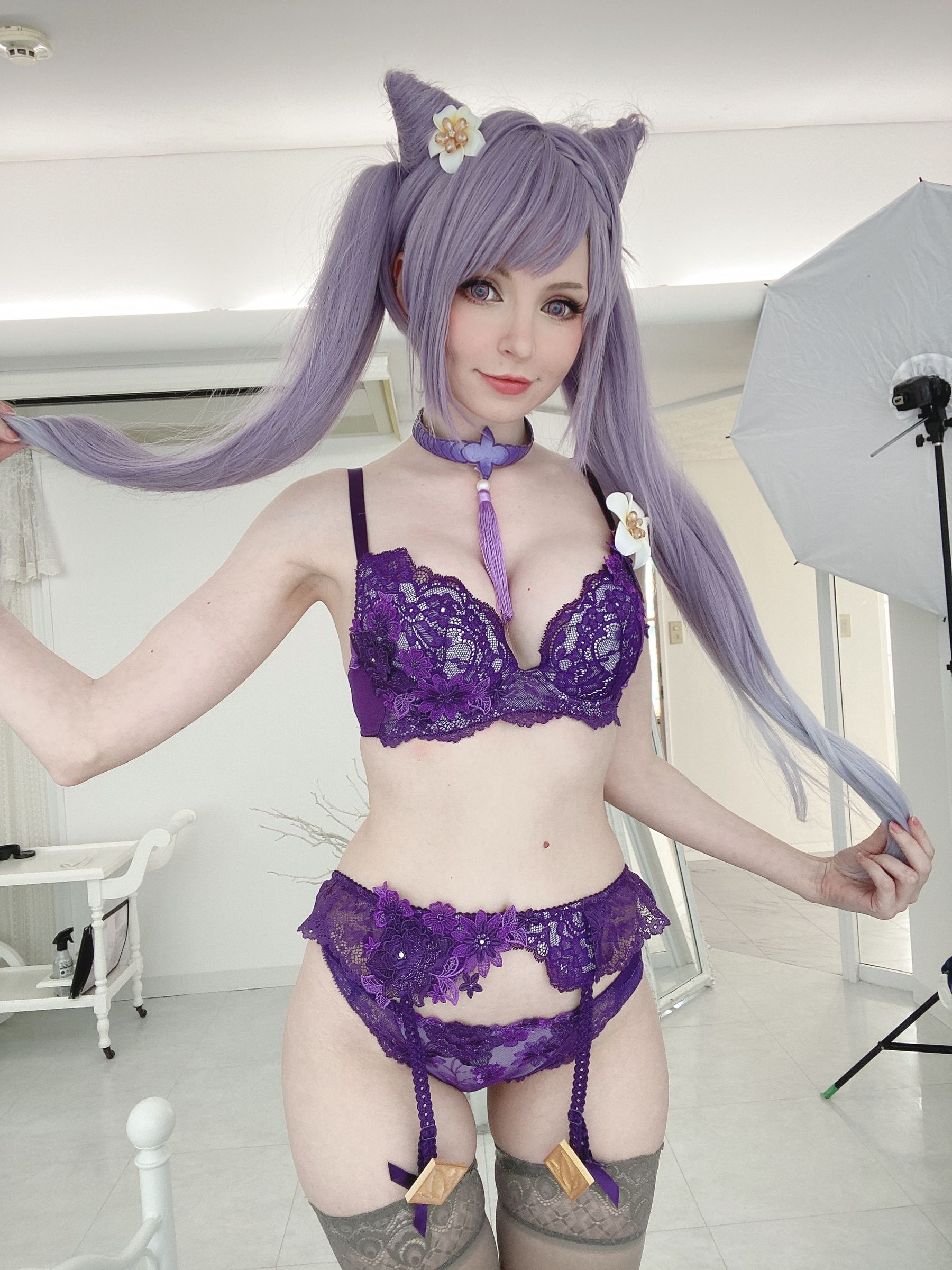 [福利COS] Peach milky - Keqing Genshin Impact