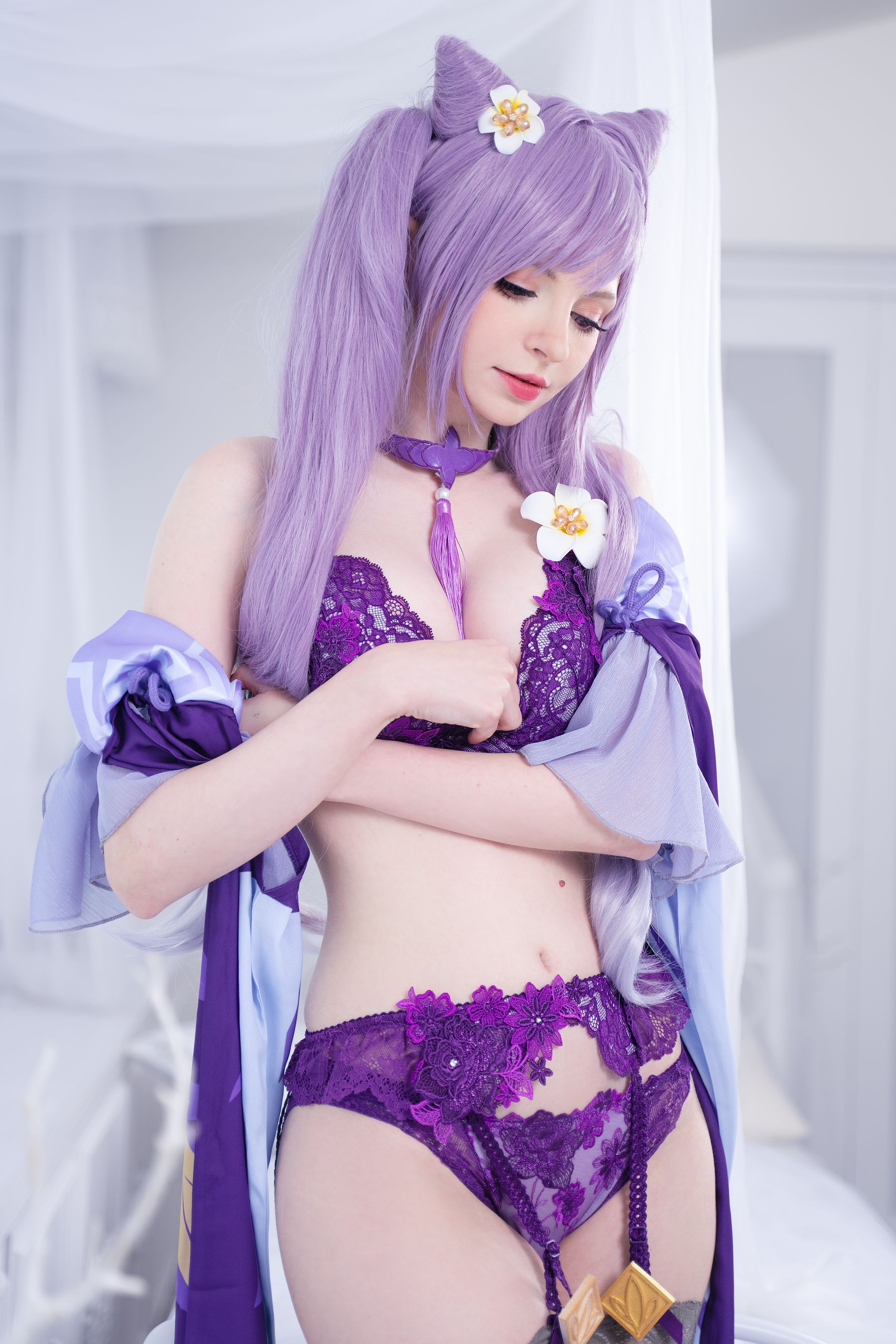 [福利COS] Peach milky - Keqing Genshin Impact