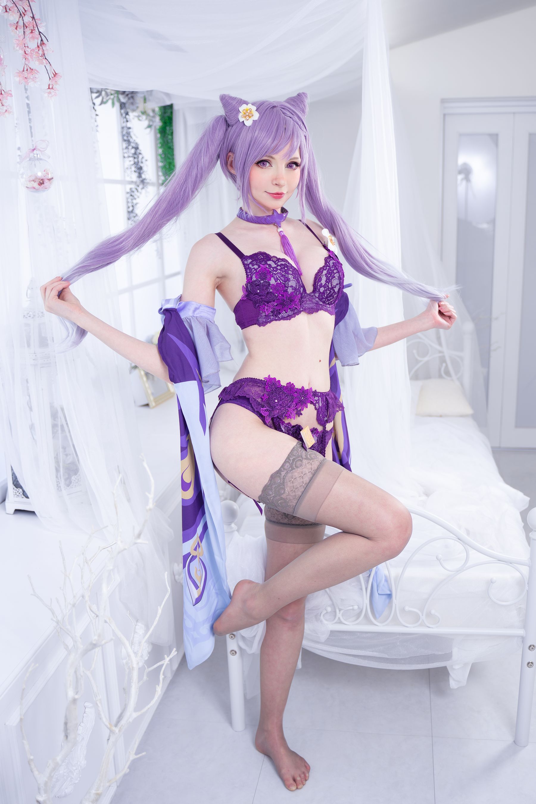 [福利COS] Peach milky - Keqing Genshin Impact