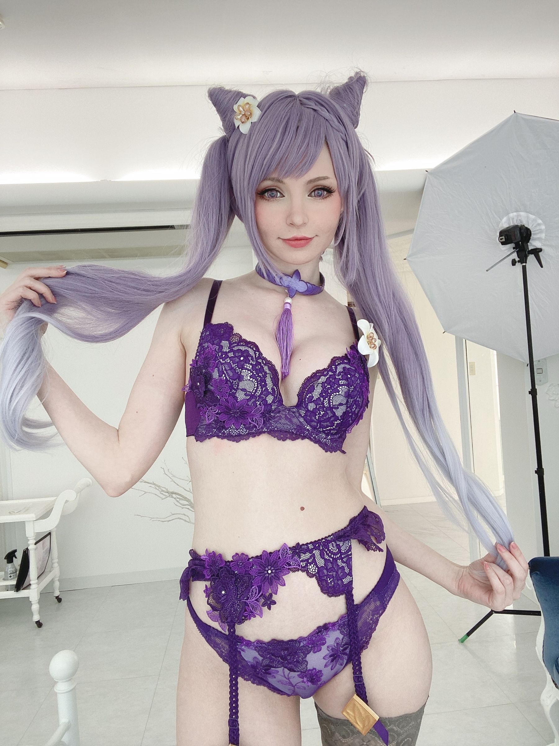 [福利COS] Peach milky - Keqing Genshin Impact
